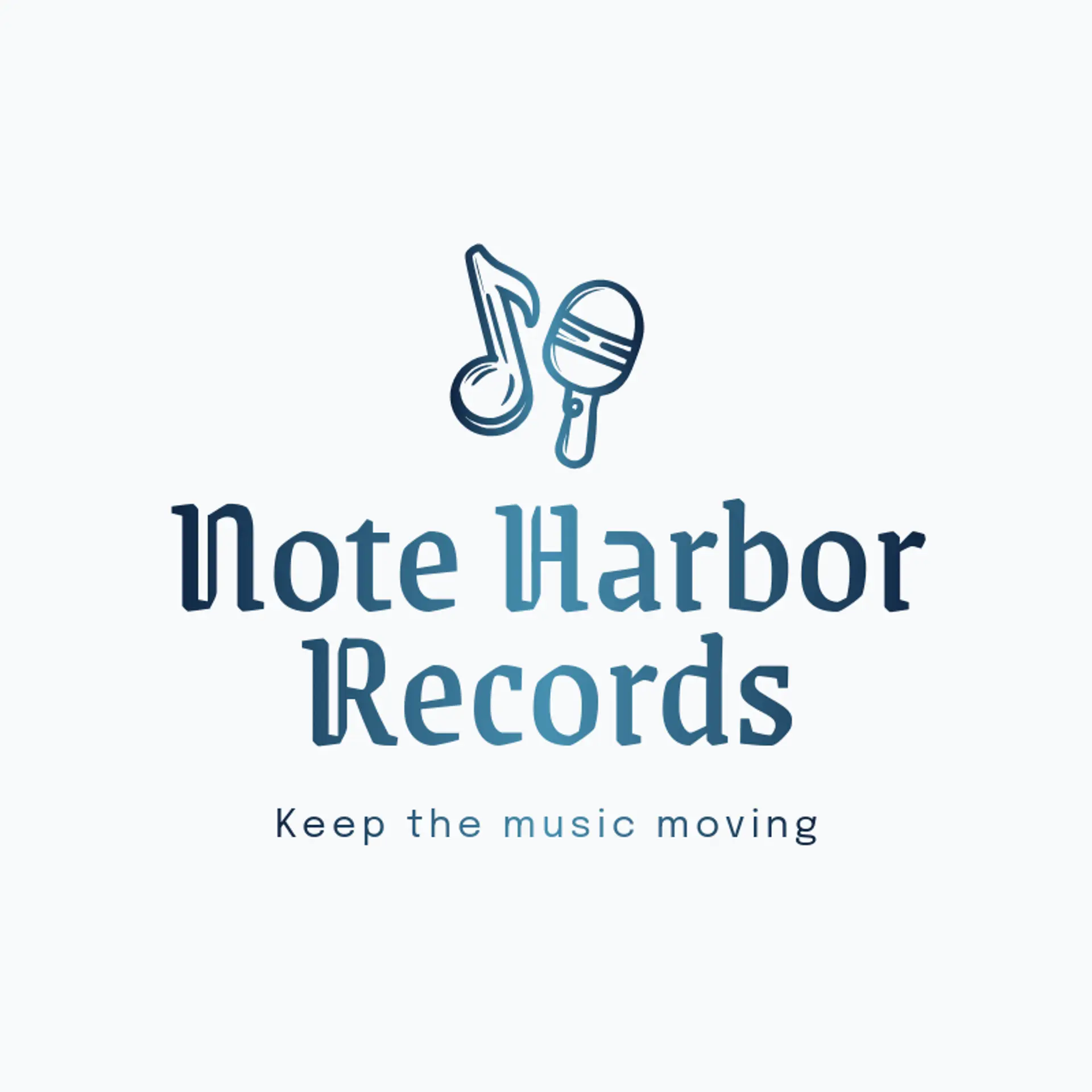 Note Harbor Records logo for microphone