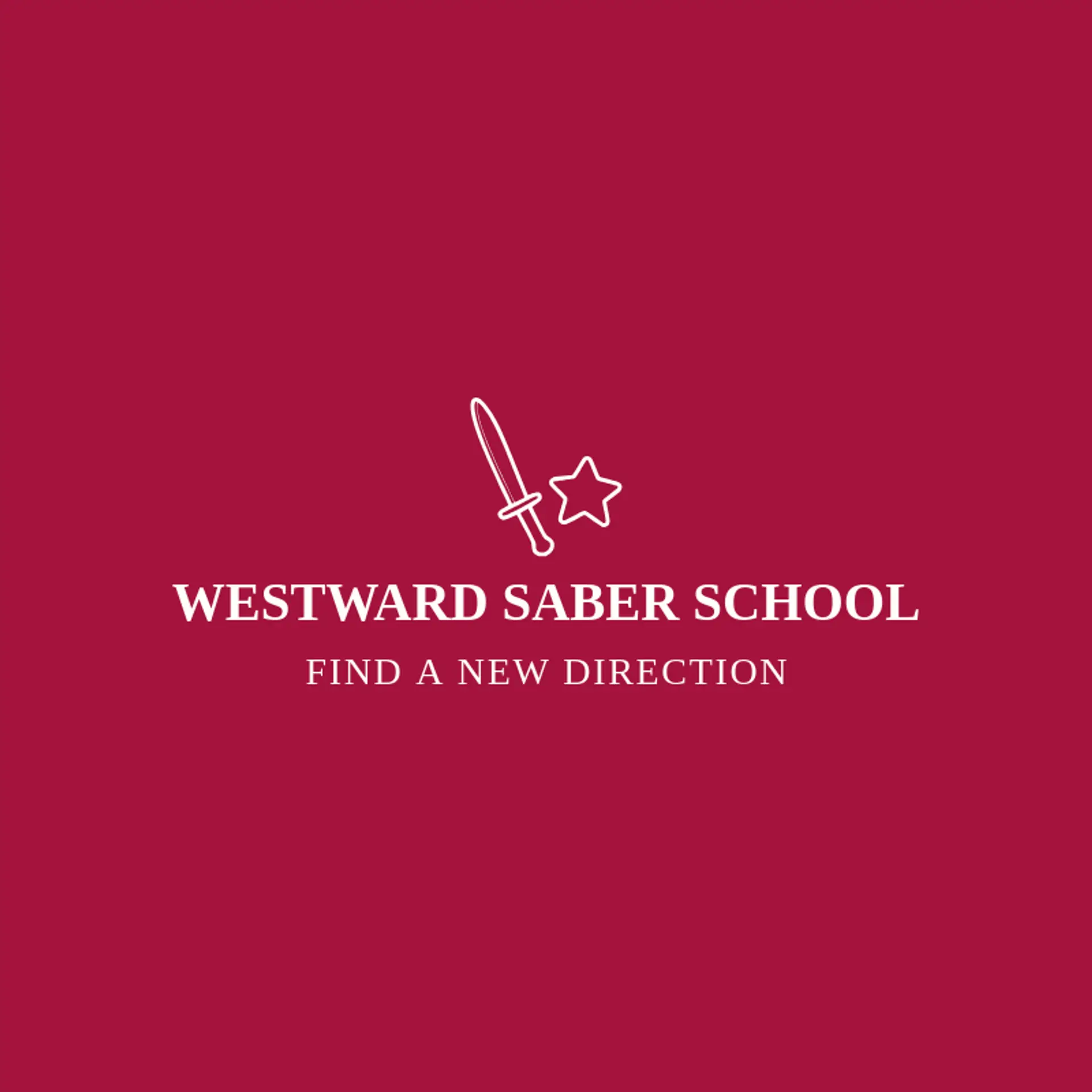 Westward Saber School logo for fencing