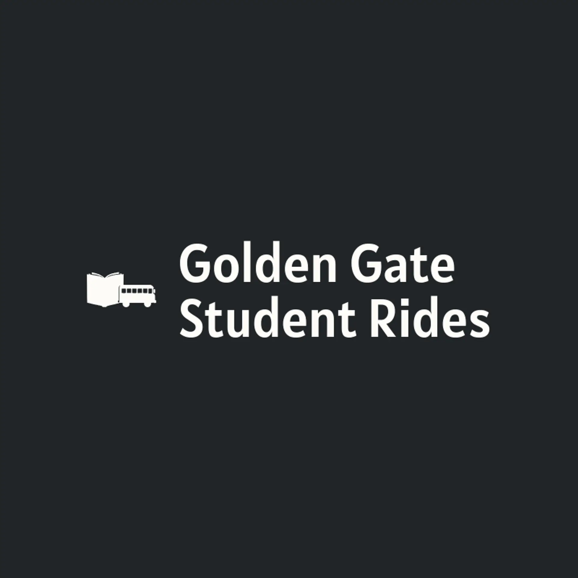 Golden Gate Student Rides logo for school bus