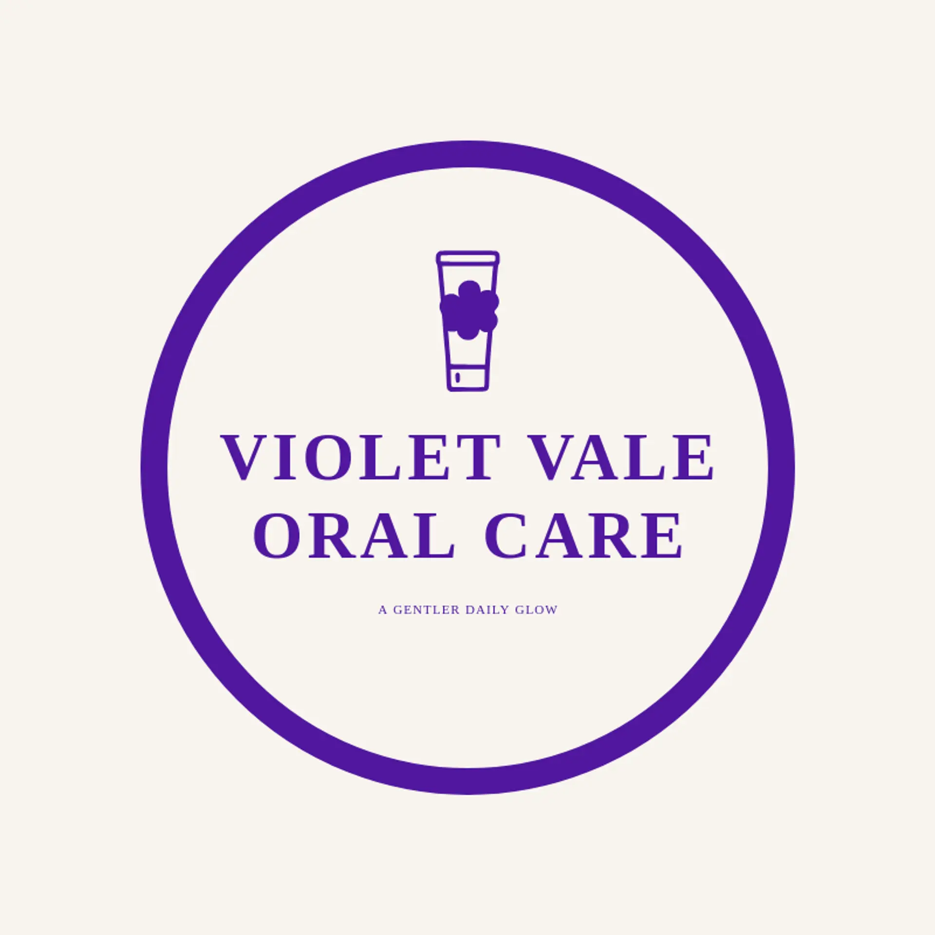 Violet Vale Oral Care logo for toothpaste