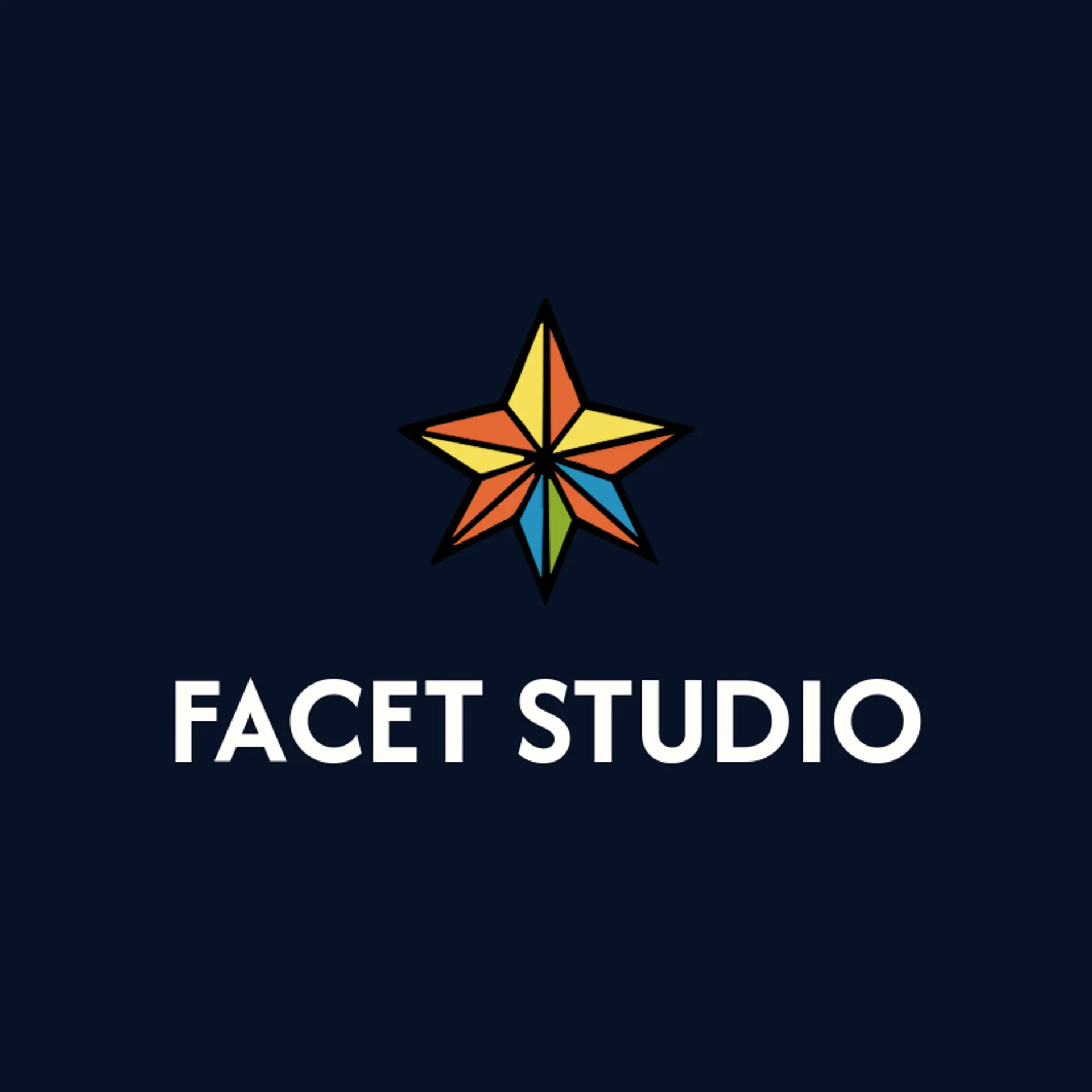 Facet Studio logo for polygon