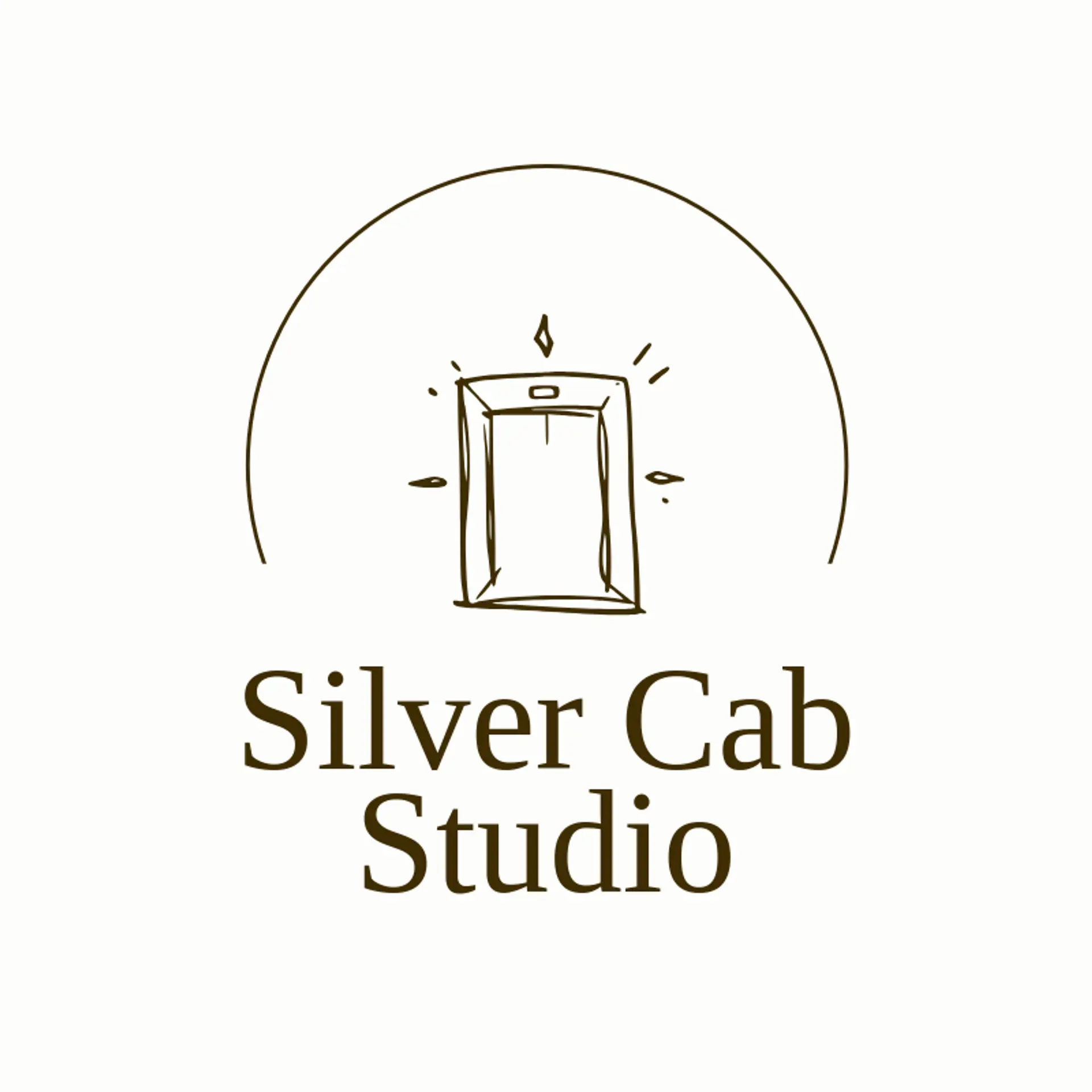 Silver Cab Studio logo for elevator