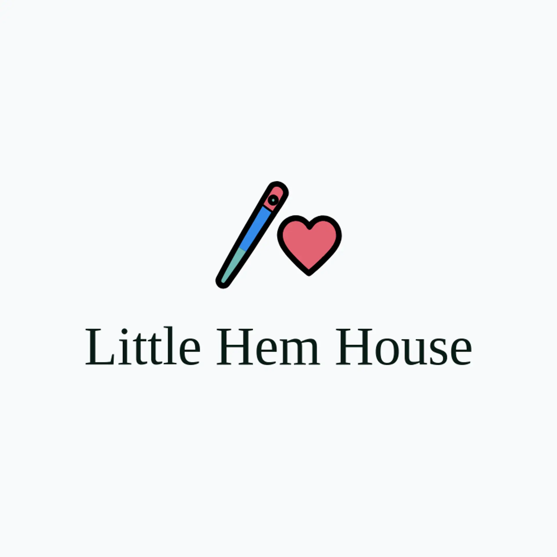 Little Hem House logo for sewing