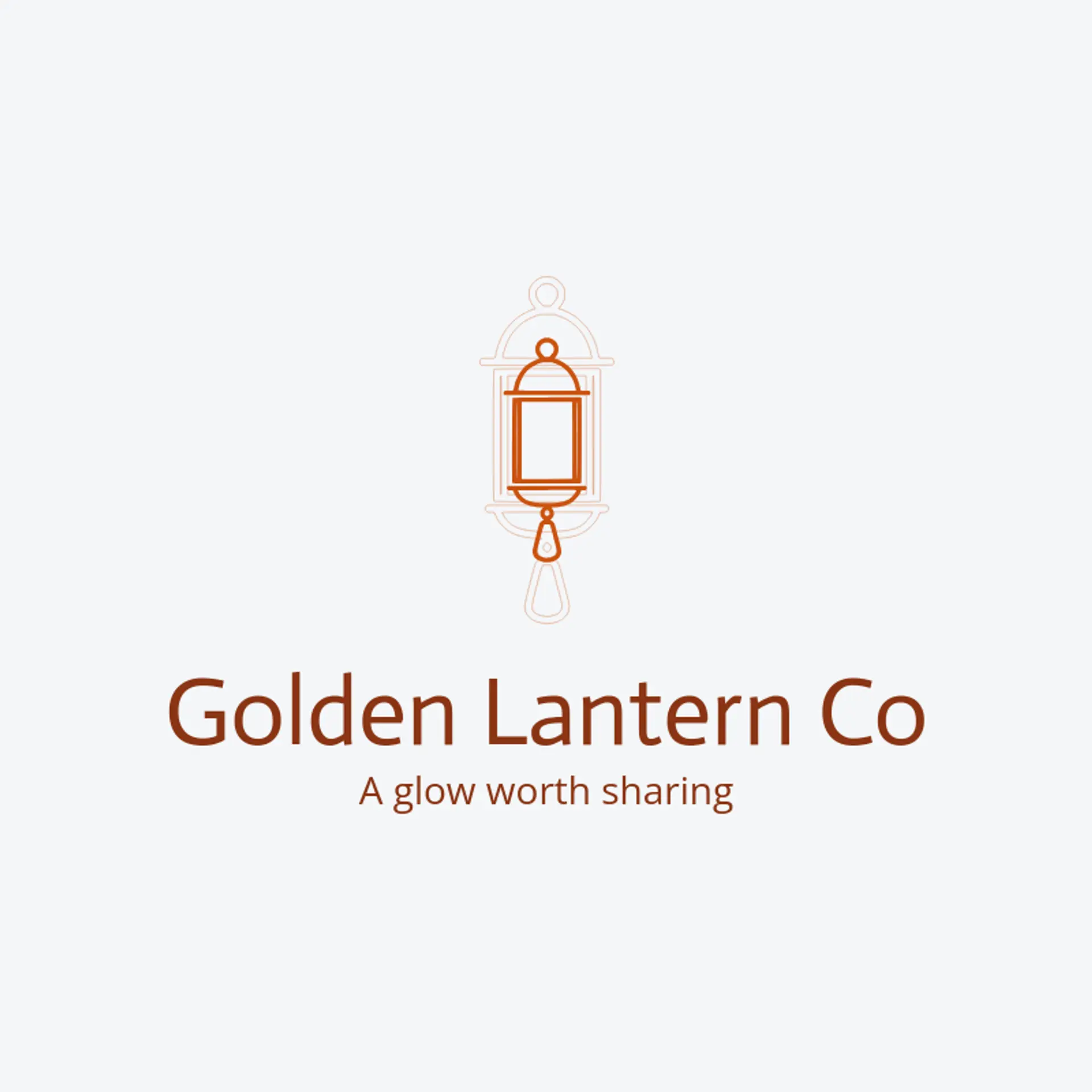 Golden Lantern Co logo for arabic