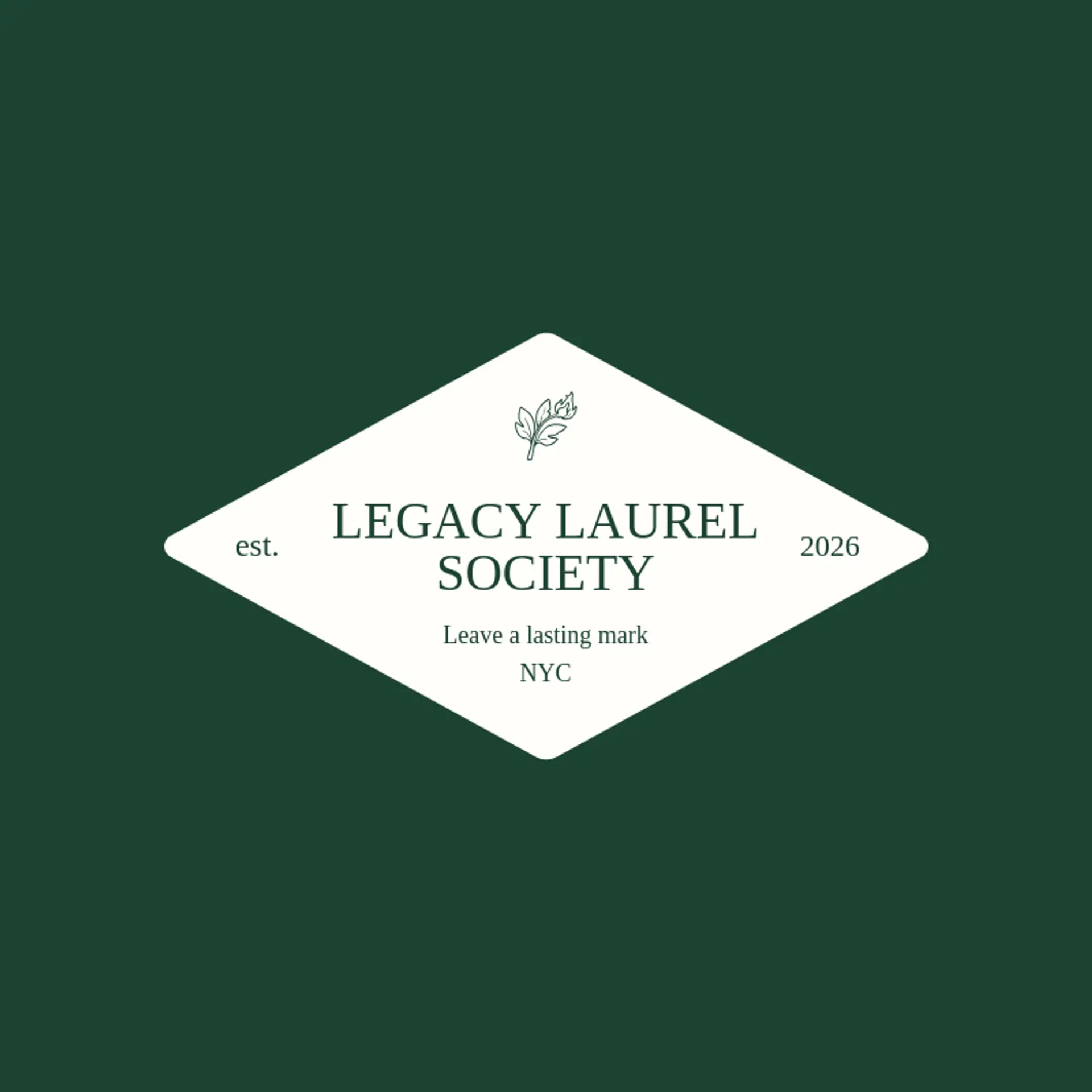 Legacy Laurel Society logo for olympic