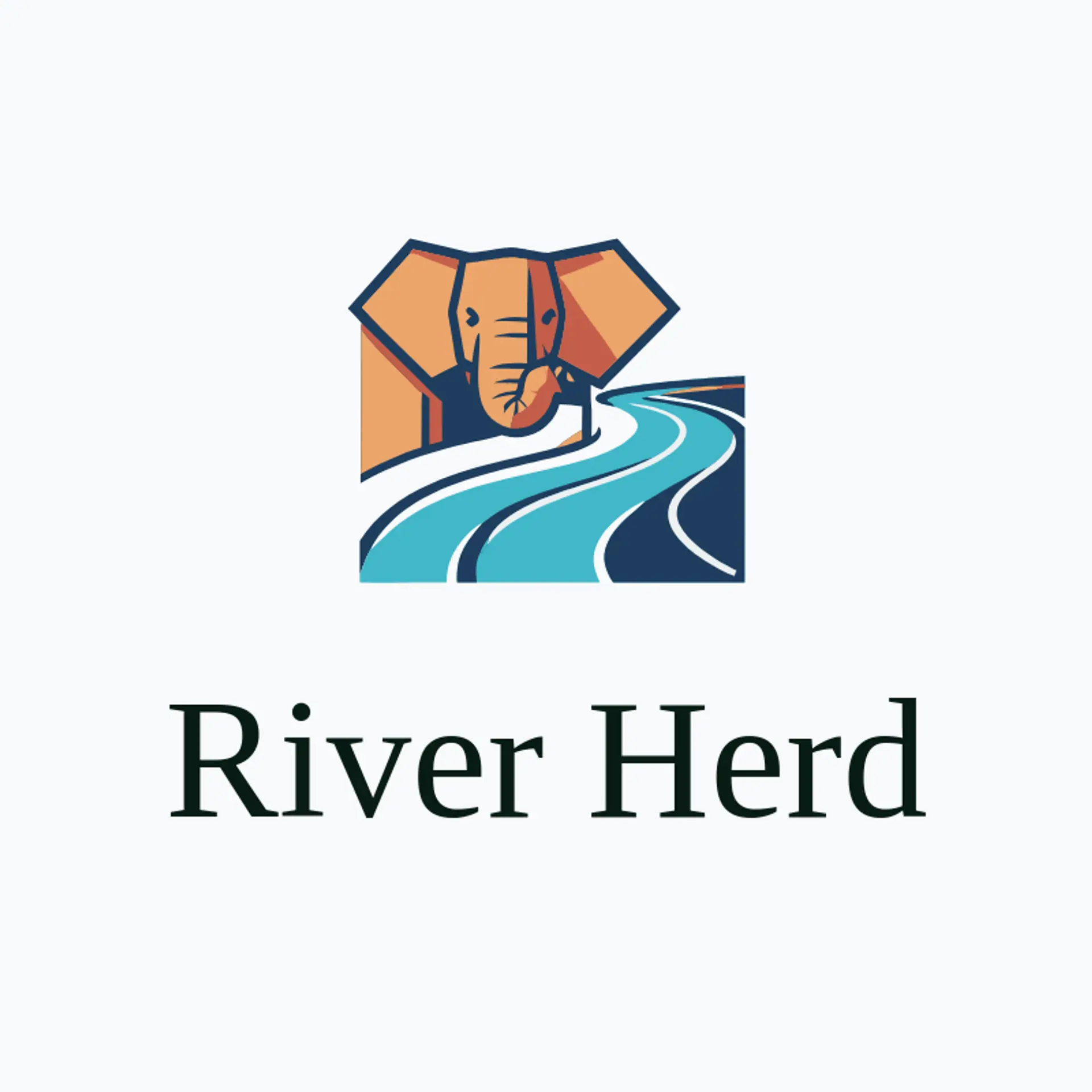 River Herd logo for elephant
