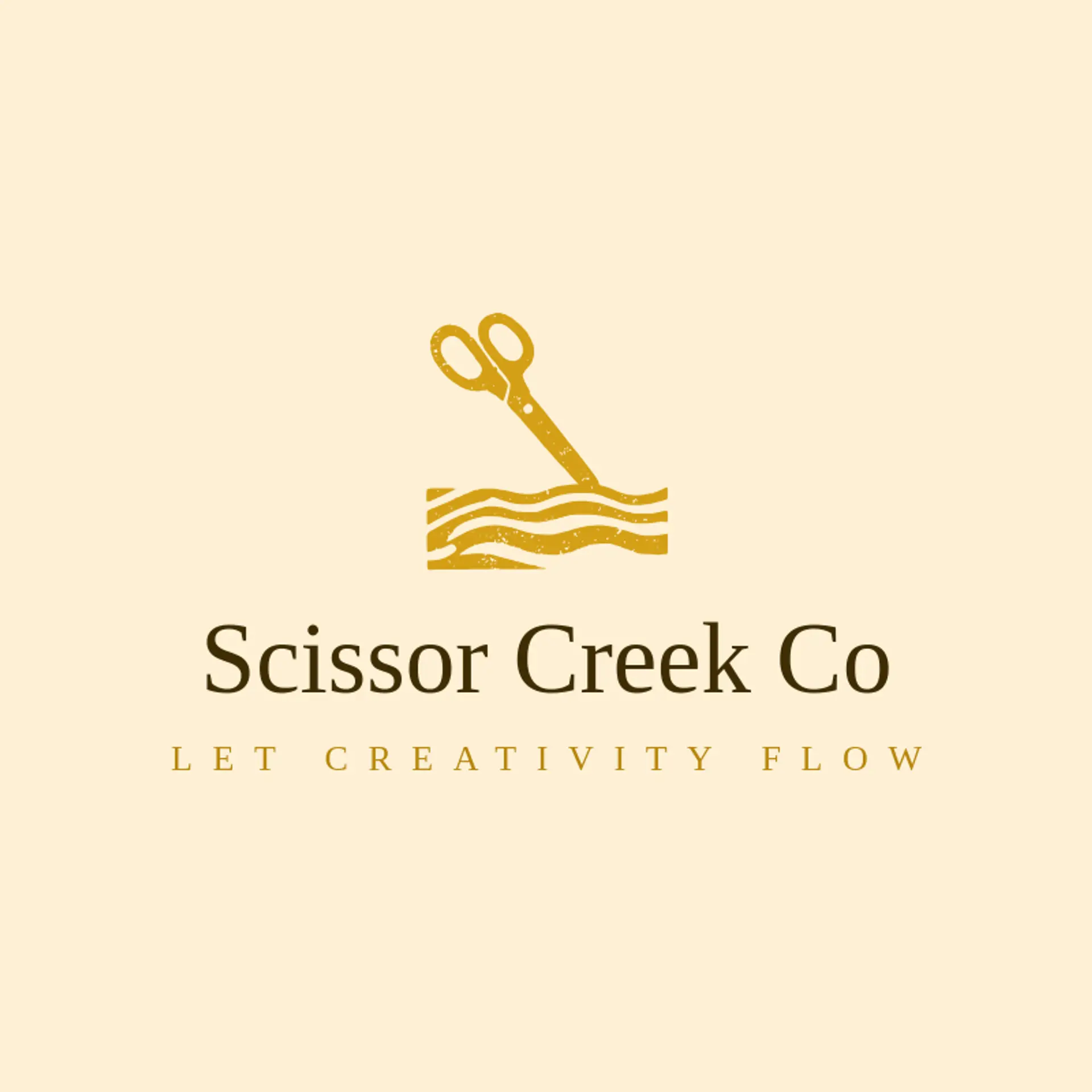 Scissor Creek Co logo for scissors