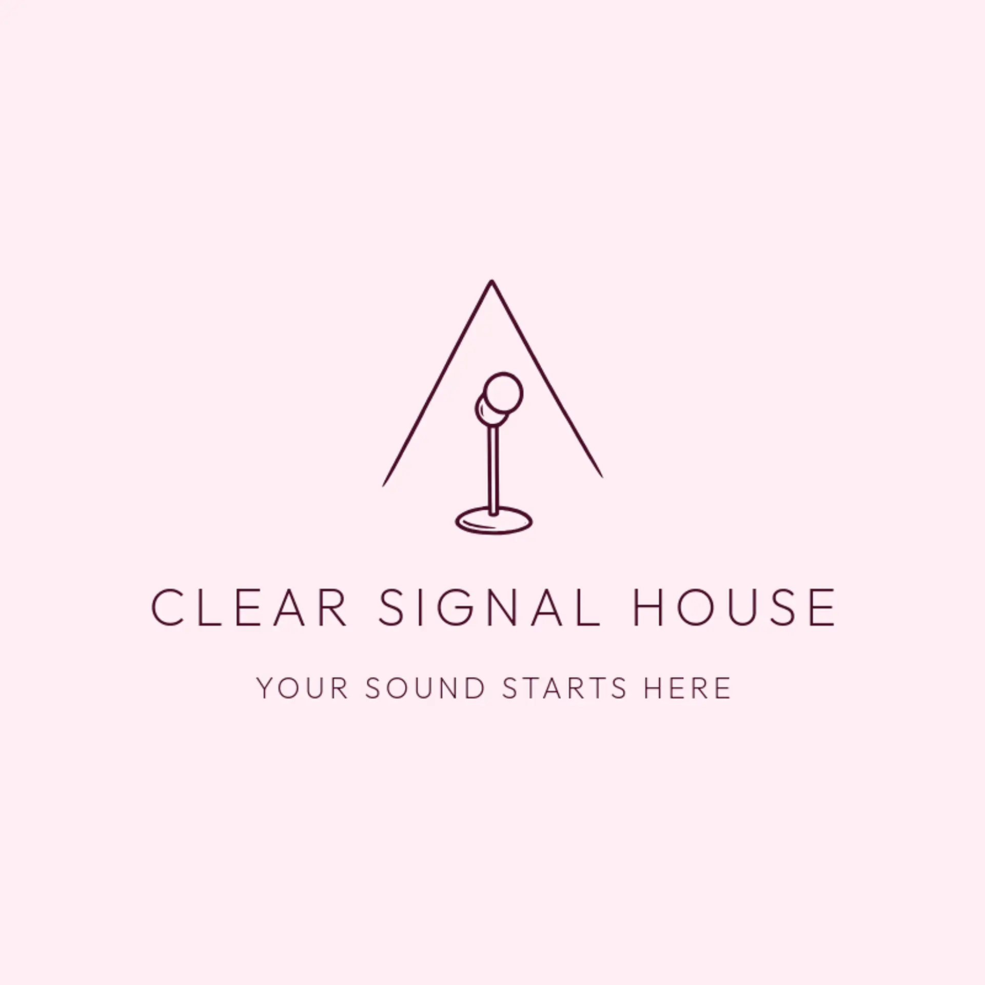 Clear Signal House logo for microphone