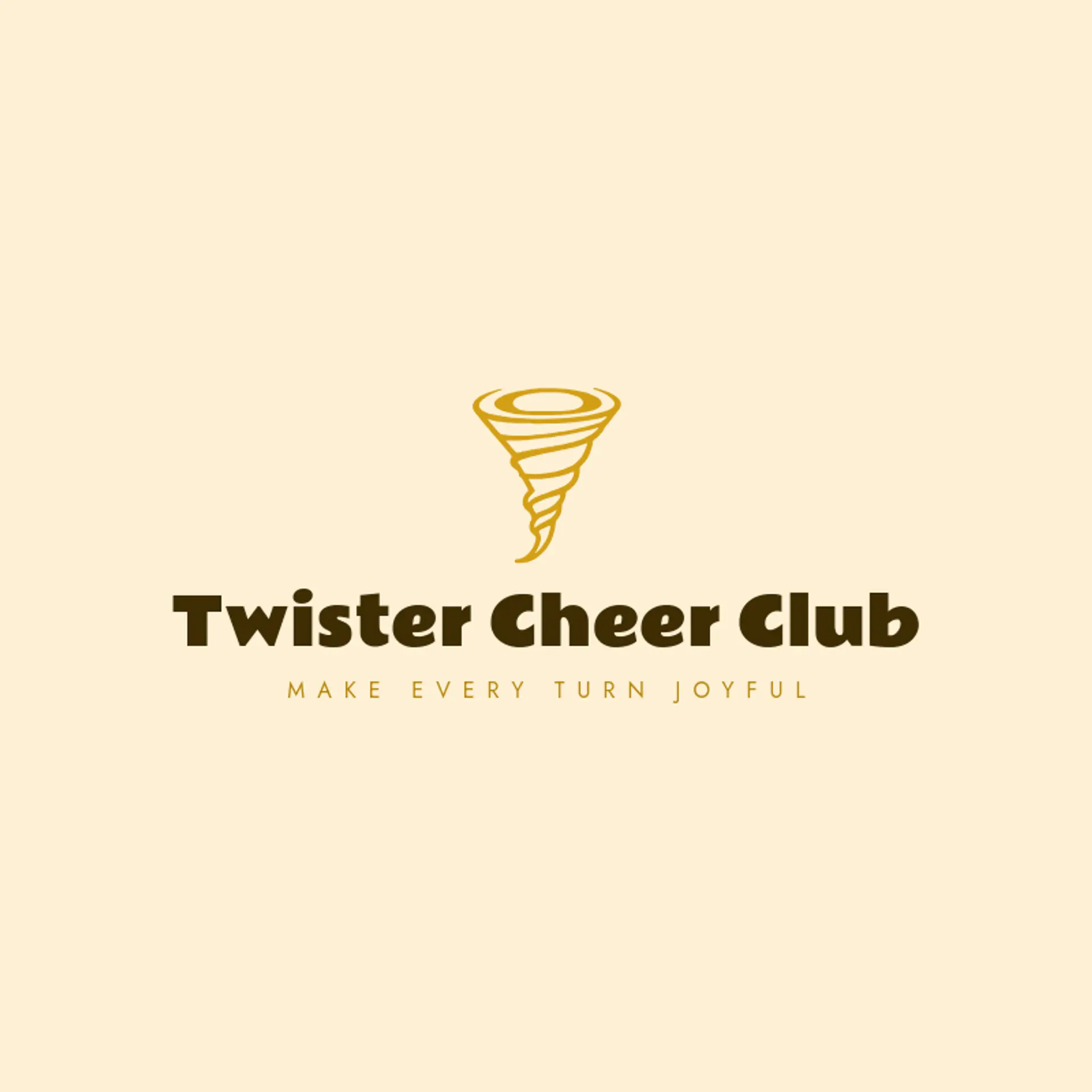 Twister Cheer Club logo for twister