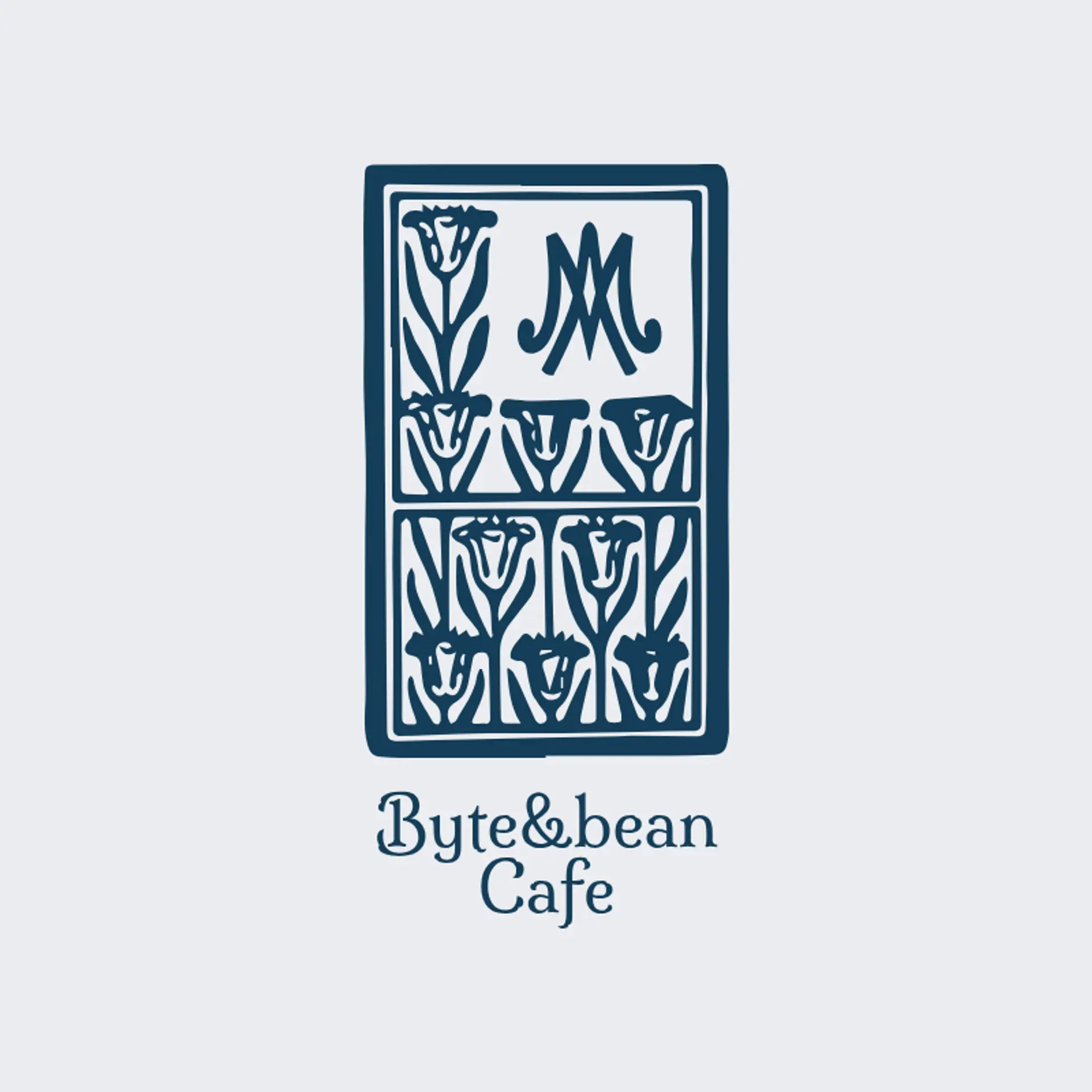 Byte&Bean Cafe logo for internet cafe