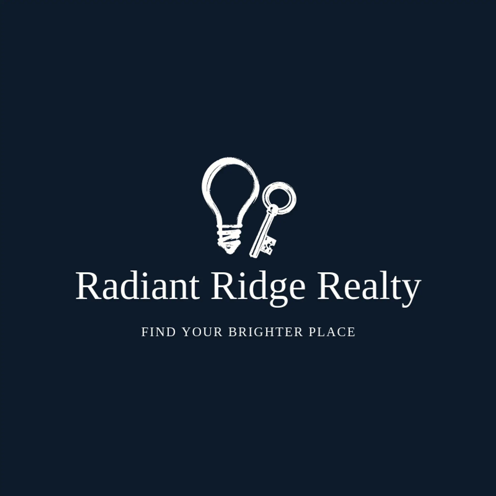 Radiant Ridge Realty logo for light bulb