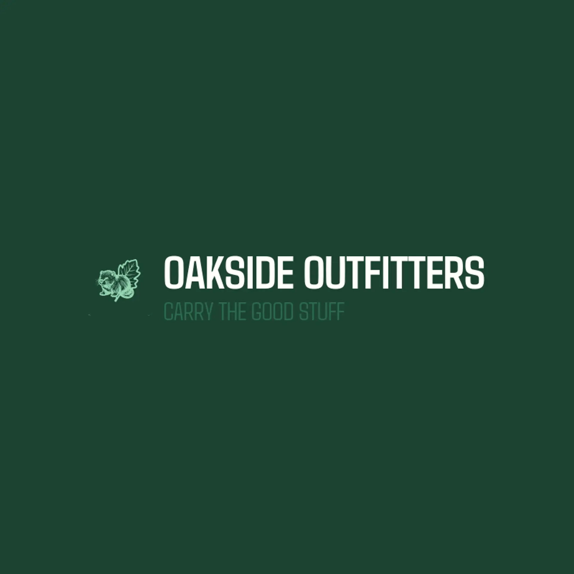 Oakside Outfitters logo for beaver