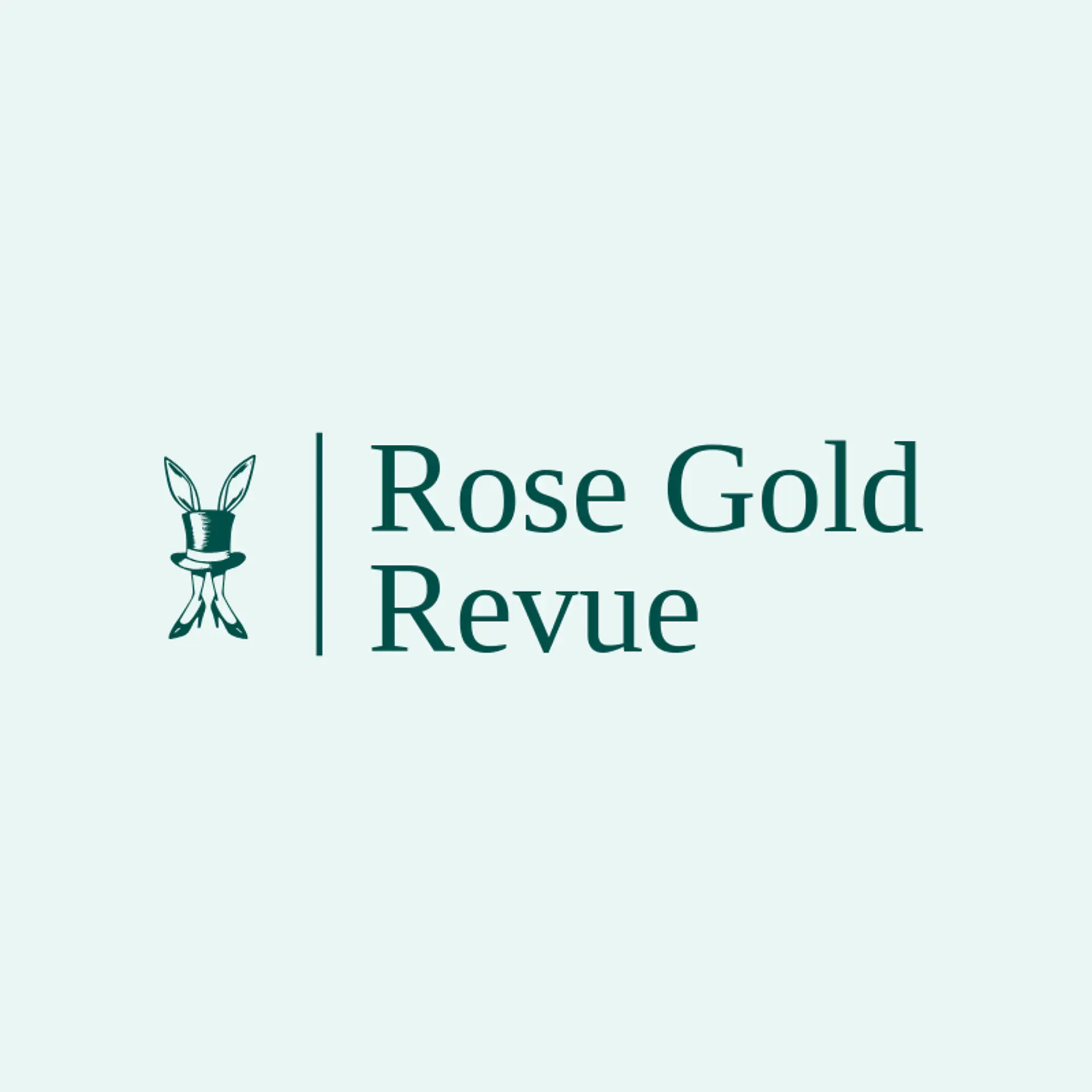 Rose Gold Revue logo for cabaret