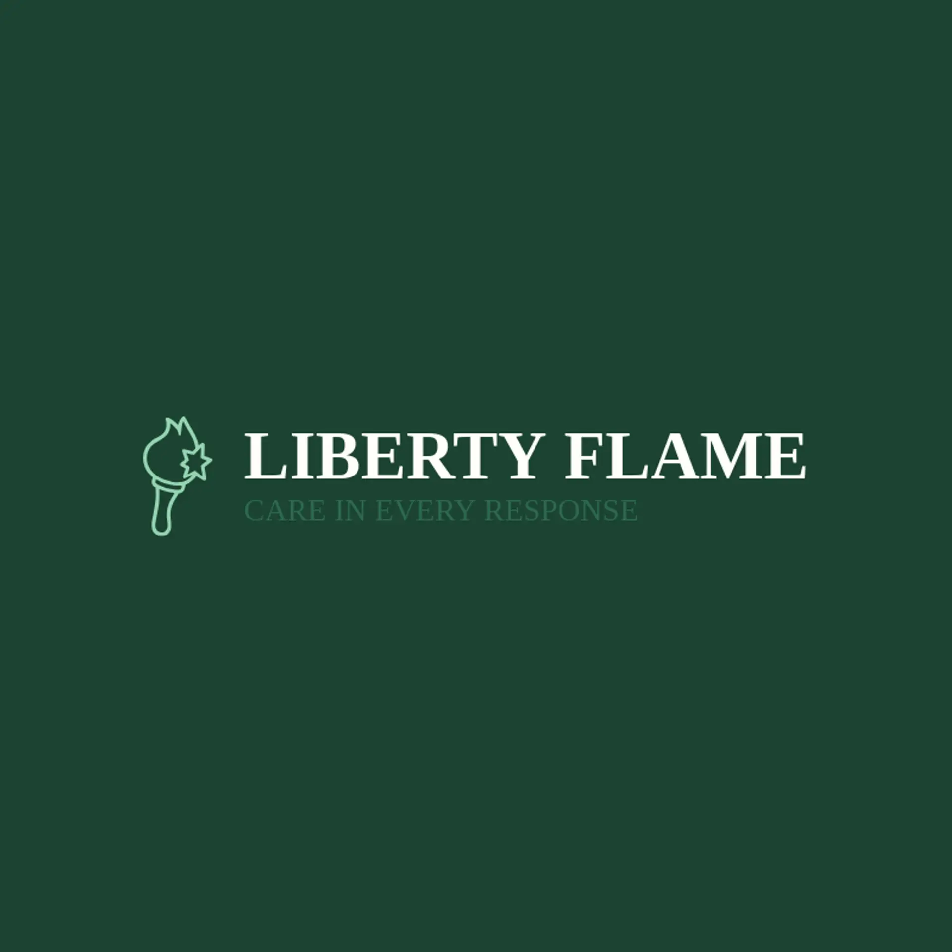 Liberty Flame logo for fire station