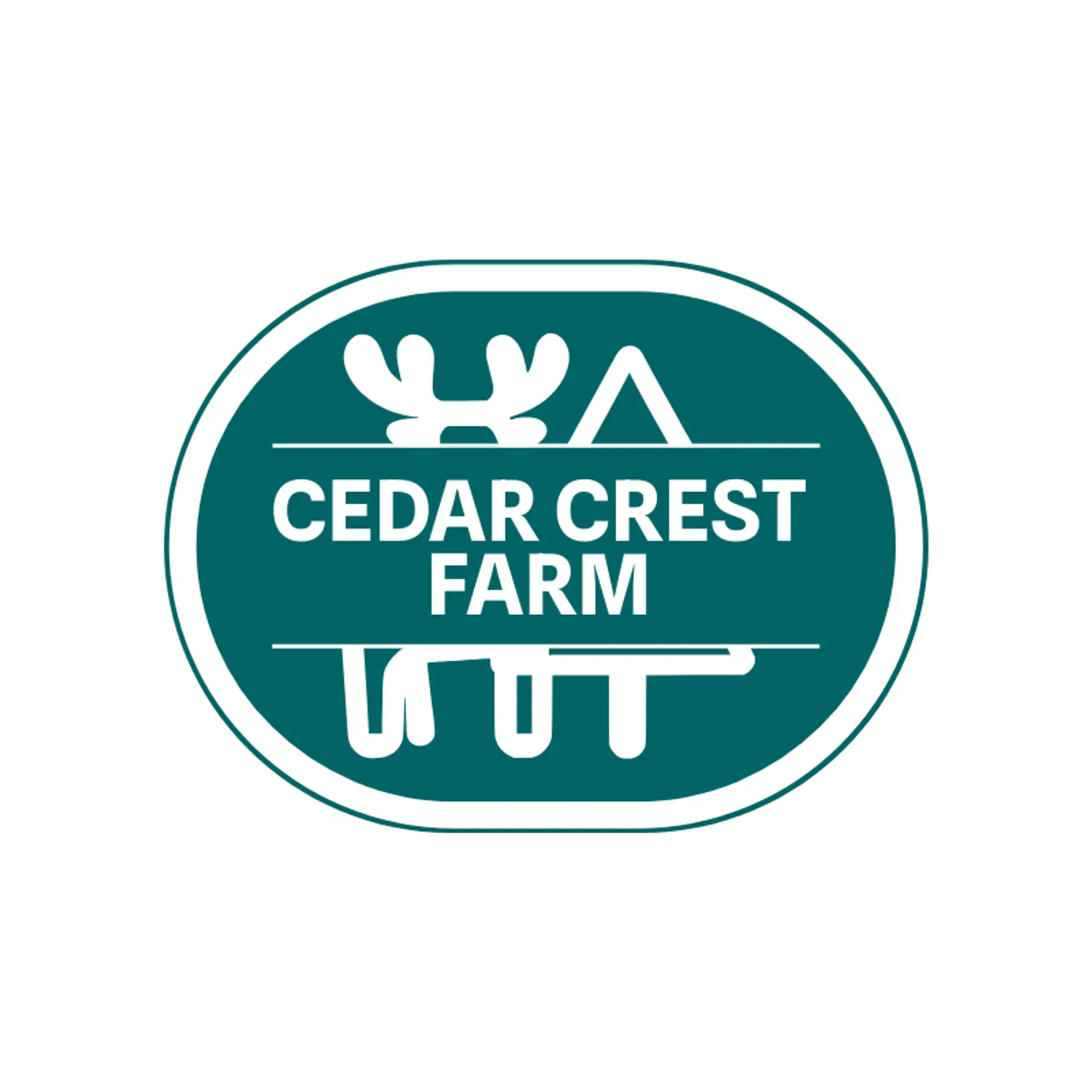 Cedar Crest Farm logo for christmas tree