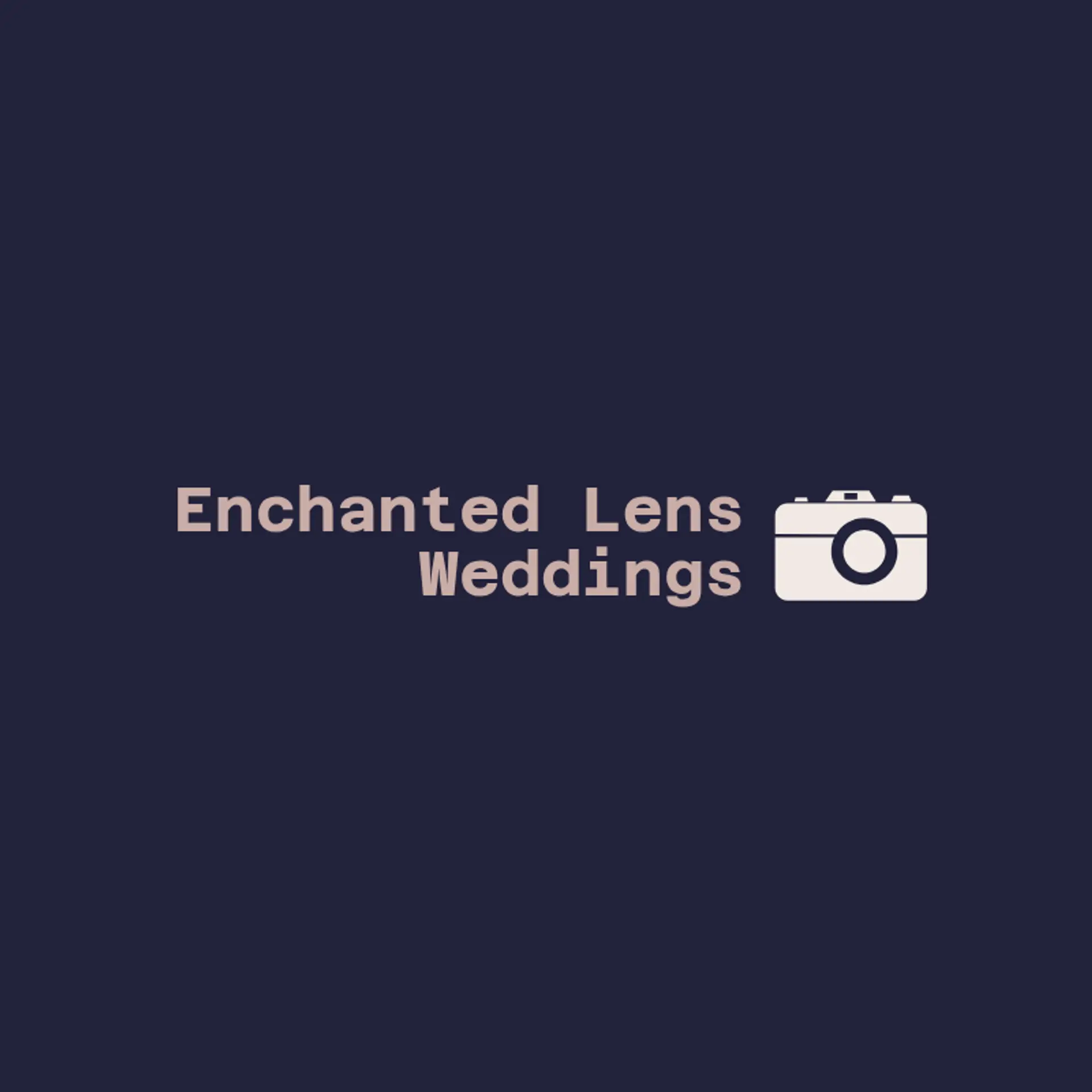 Enchanted Lens Weddings logo for wedding photographer
