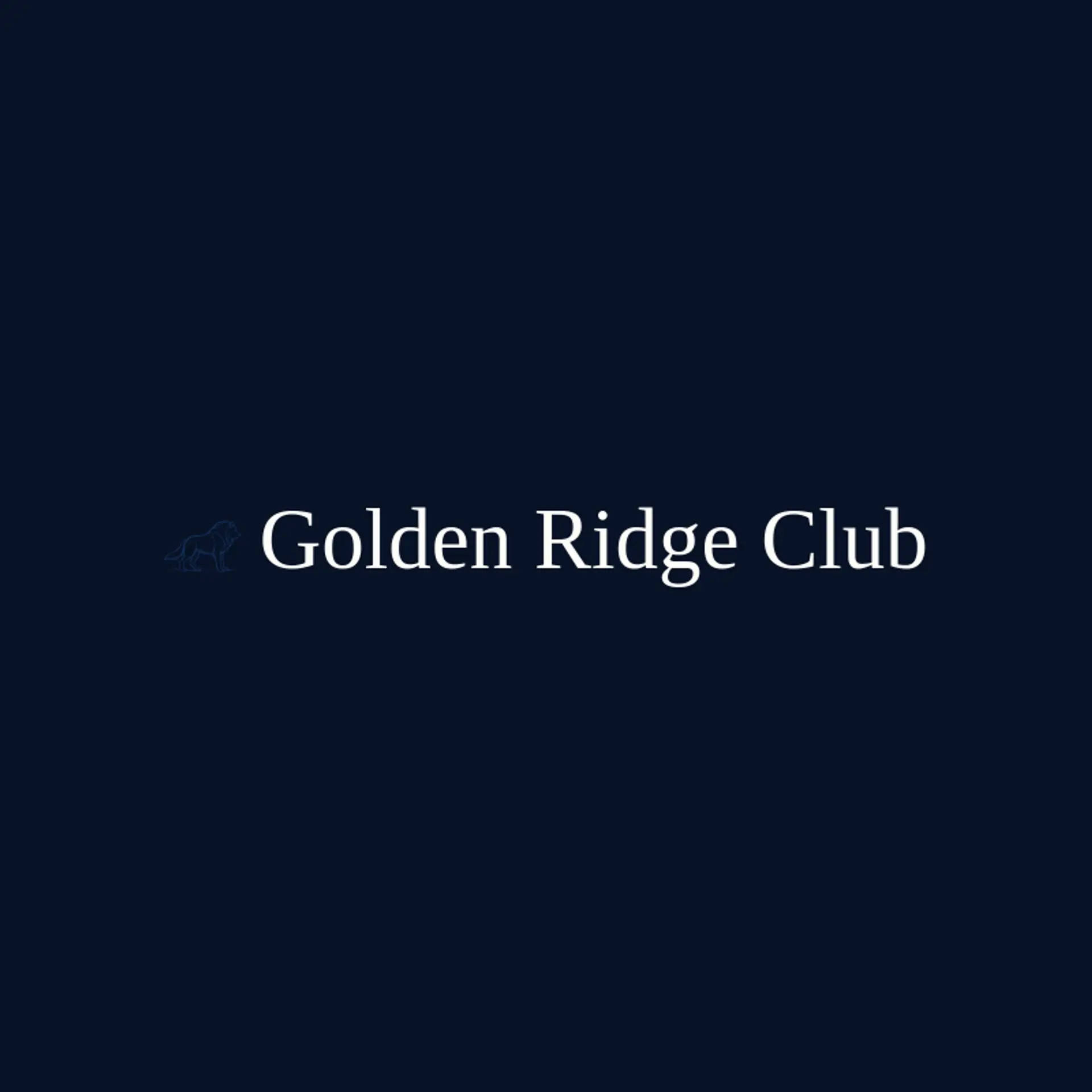 Golden Ridge Club logo for apex predator