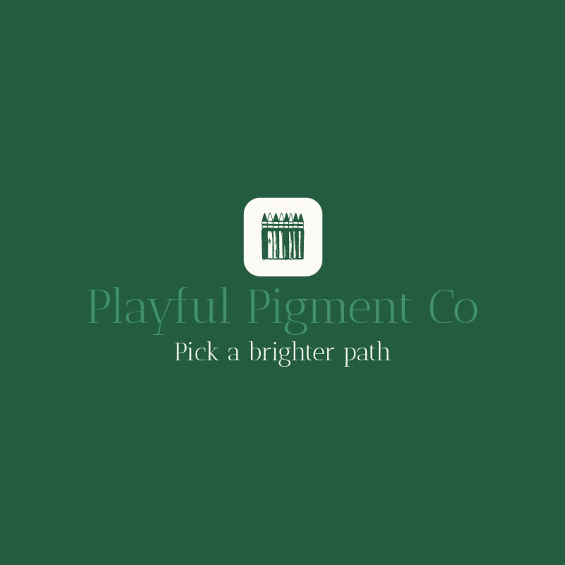 Playful Pigment Co logo for crayon