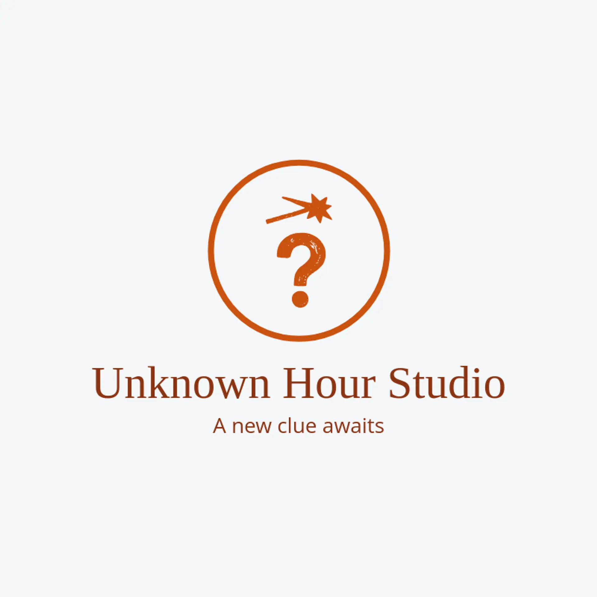 Unknown Hour Studio logo for mystery