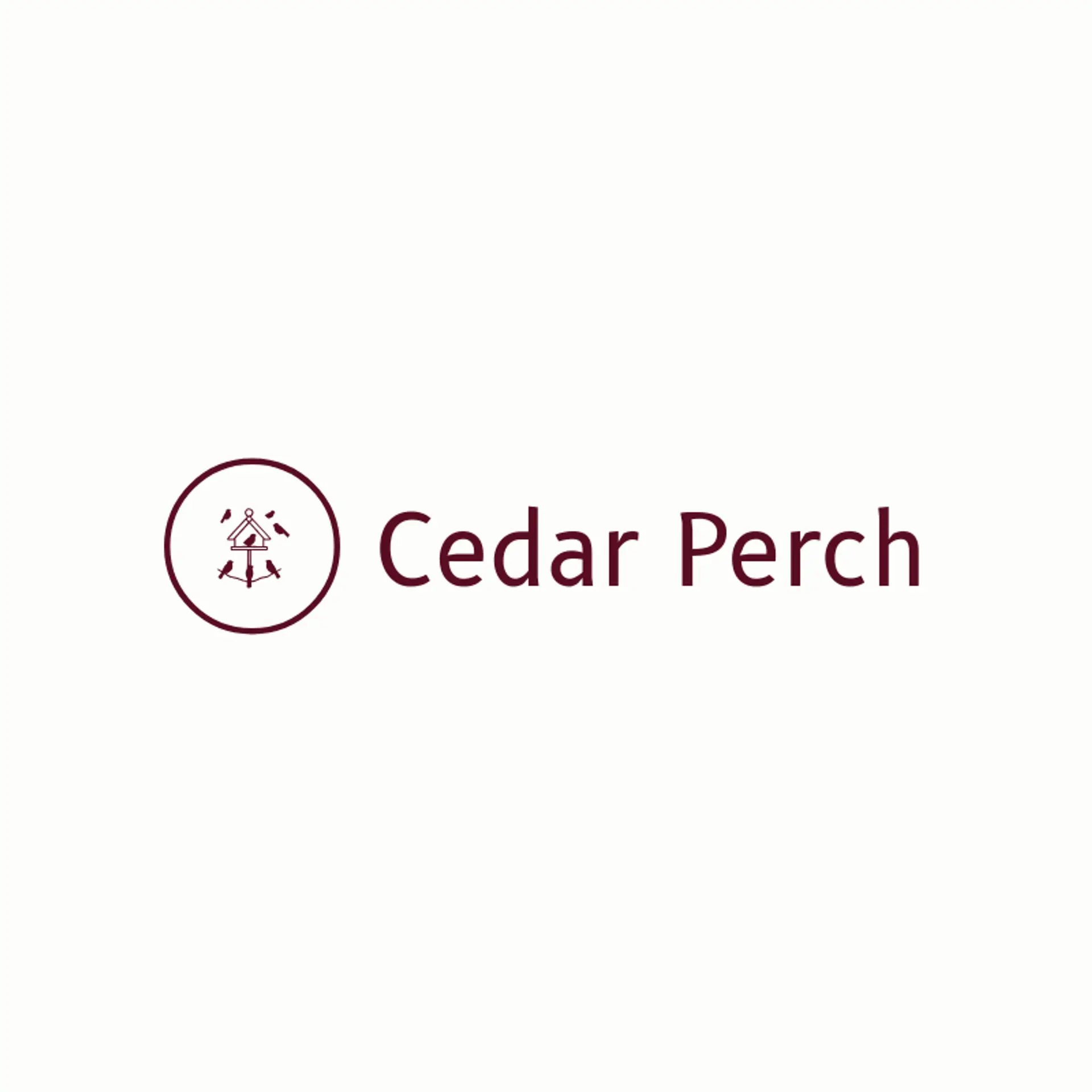 Cedar Perch logo for birdhouse