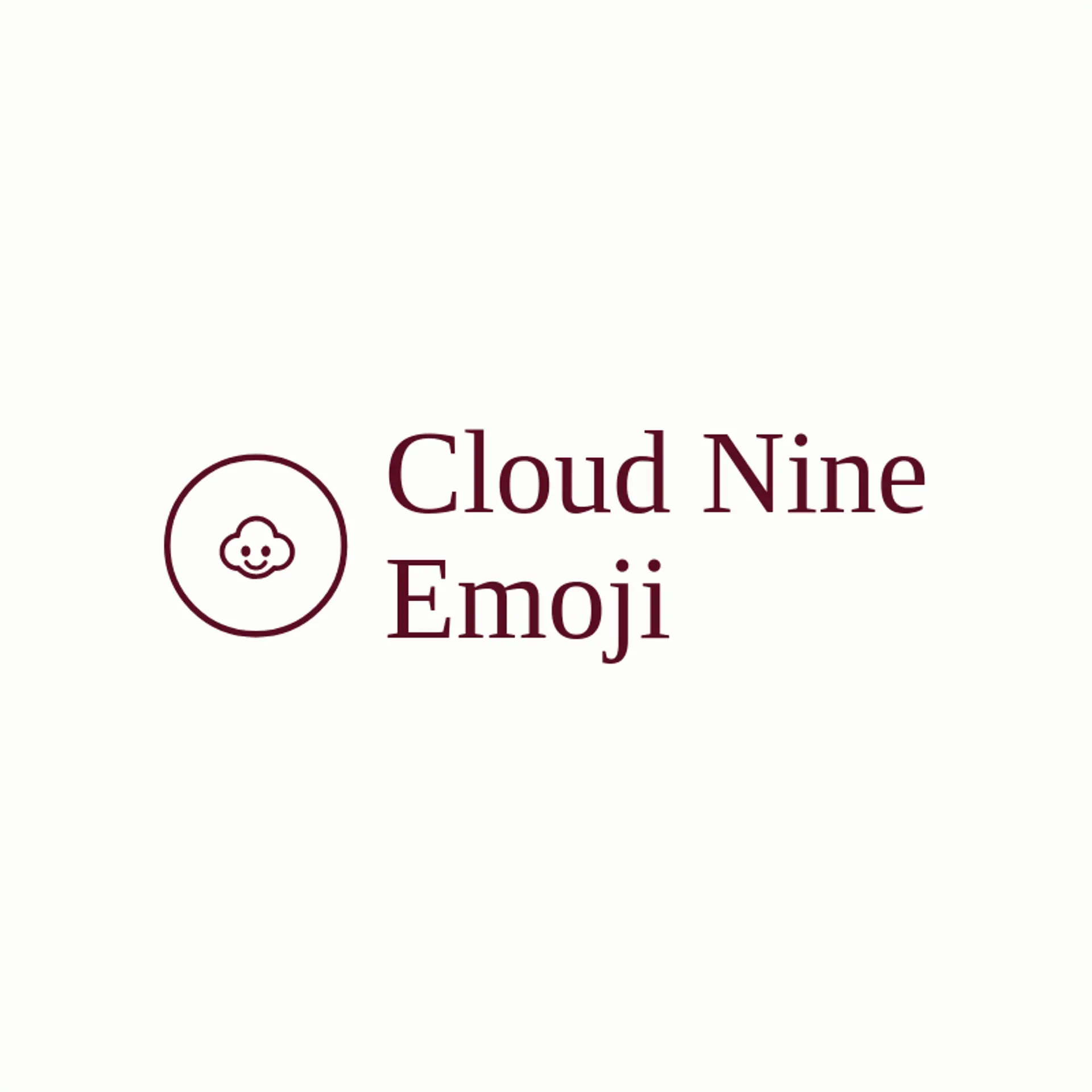 Cloud Nine Emoji logo for emoji