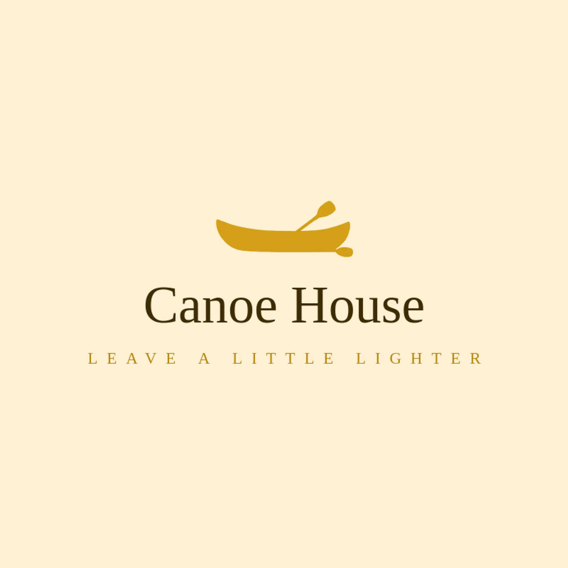 Canoe House logo for river