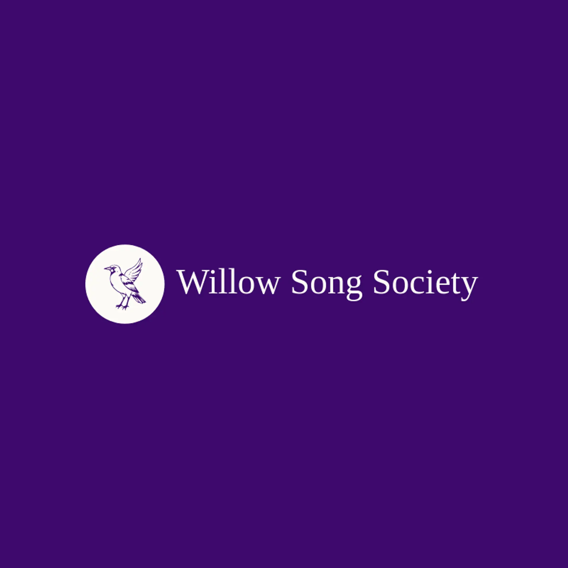 Willow Song Society logo for robin