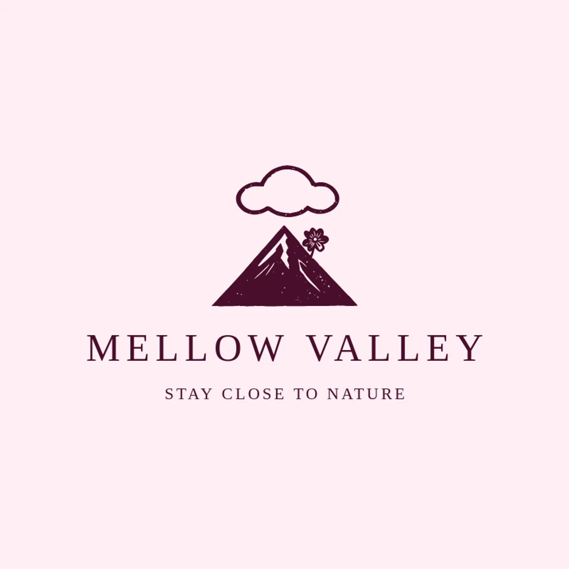 Mellow Valley logo for hippie