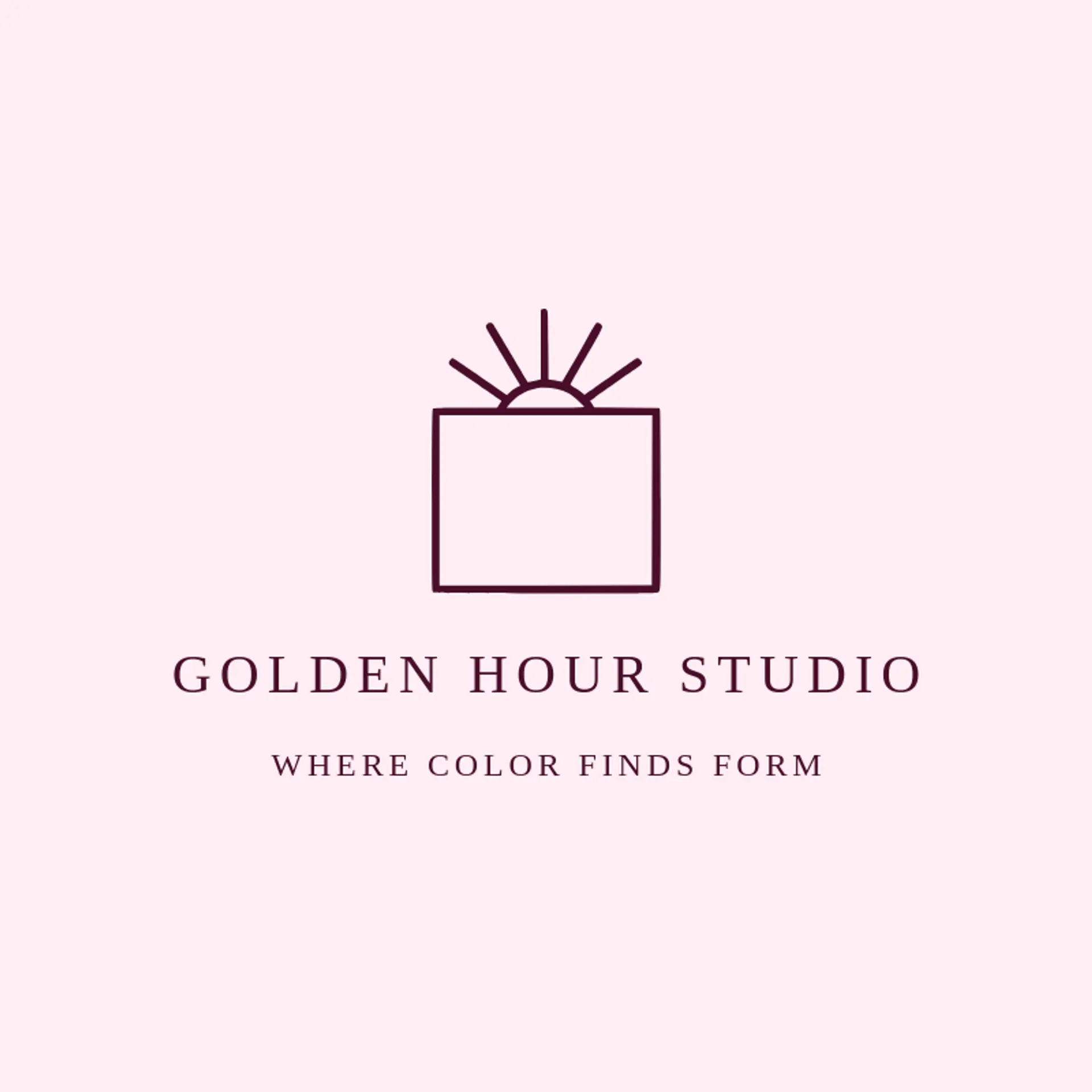 Golden Hour Studio logo for canvas