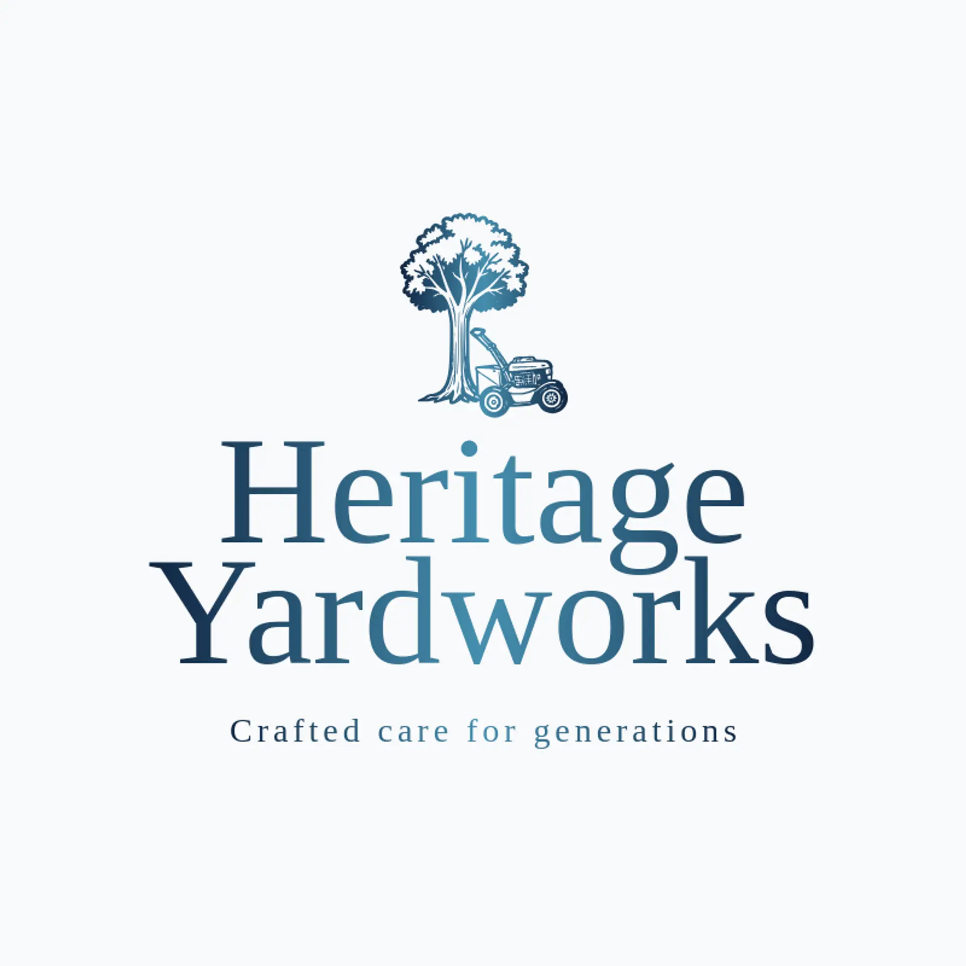 Heritage Yardworks logo for lawn mower