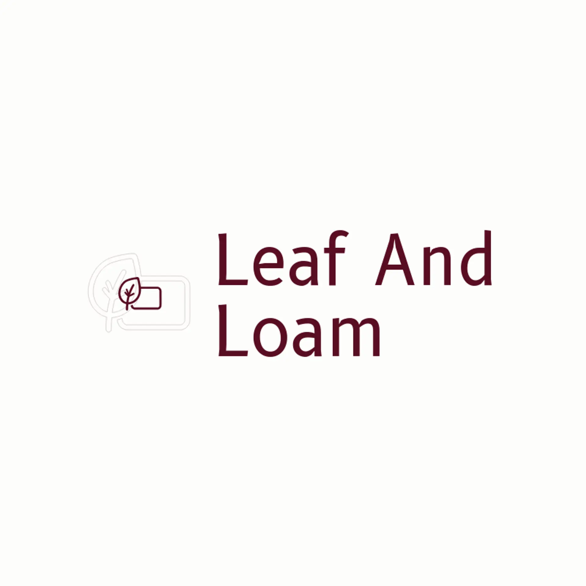Leaf And Loam logo for soap