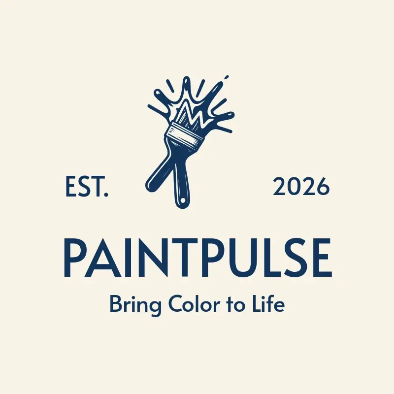 The painting name PaintPulse as a branded logo with a single color icon