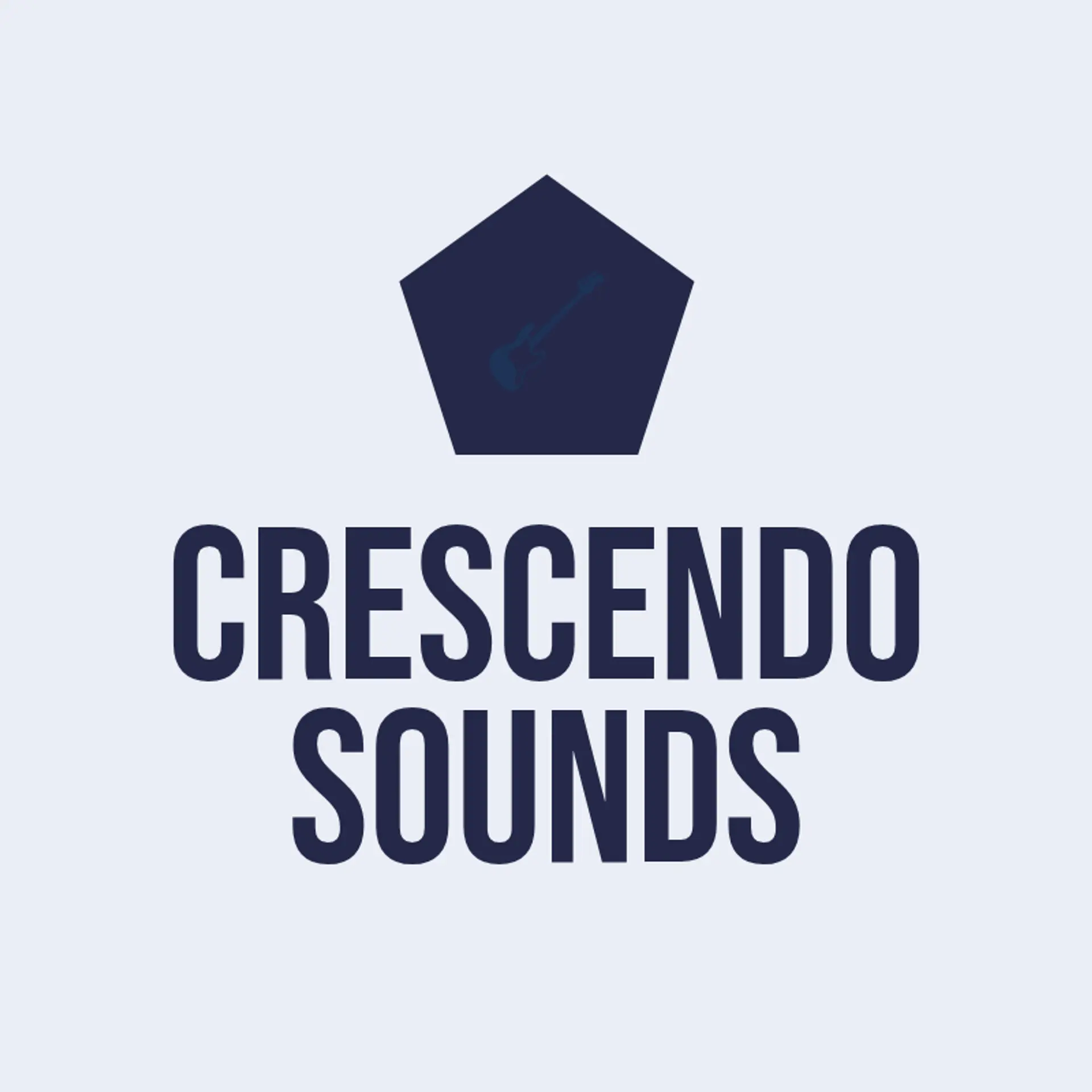 Crescendo Sounds logo for music store