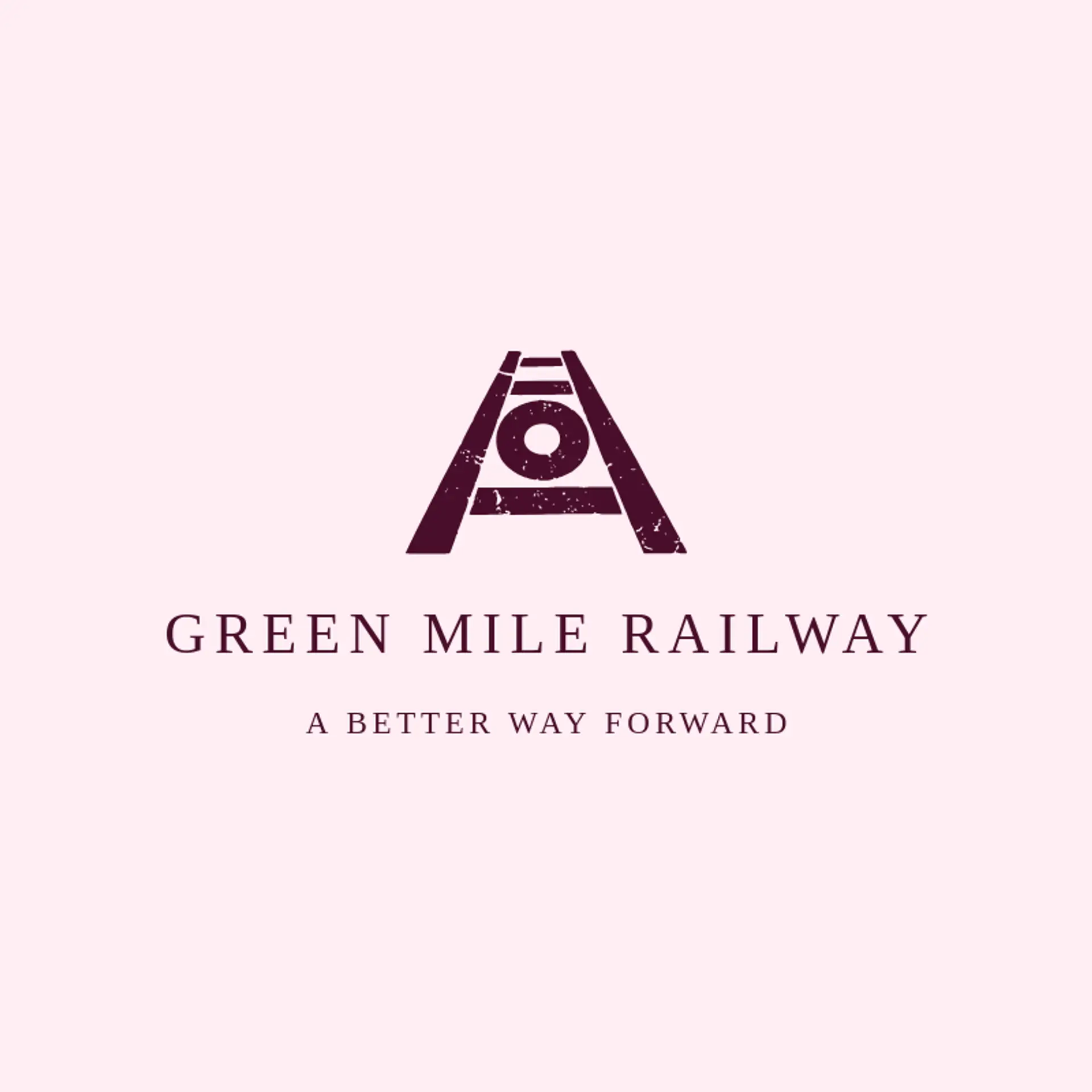 Green Mile Railway logo for railroad