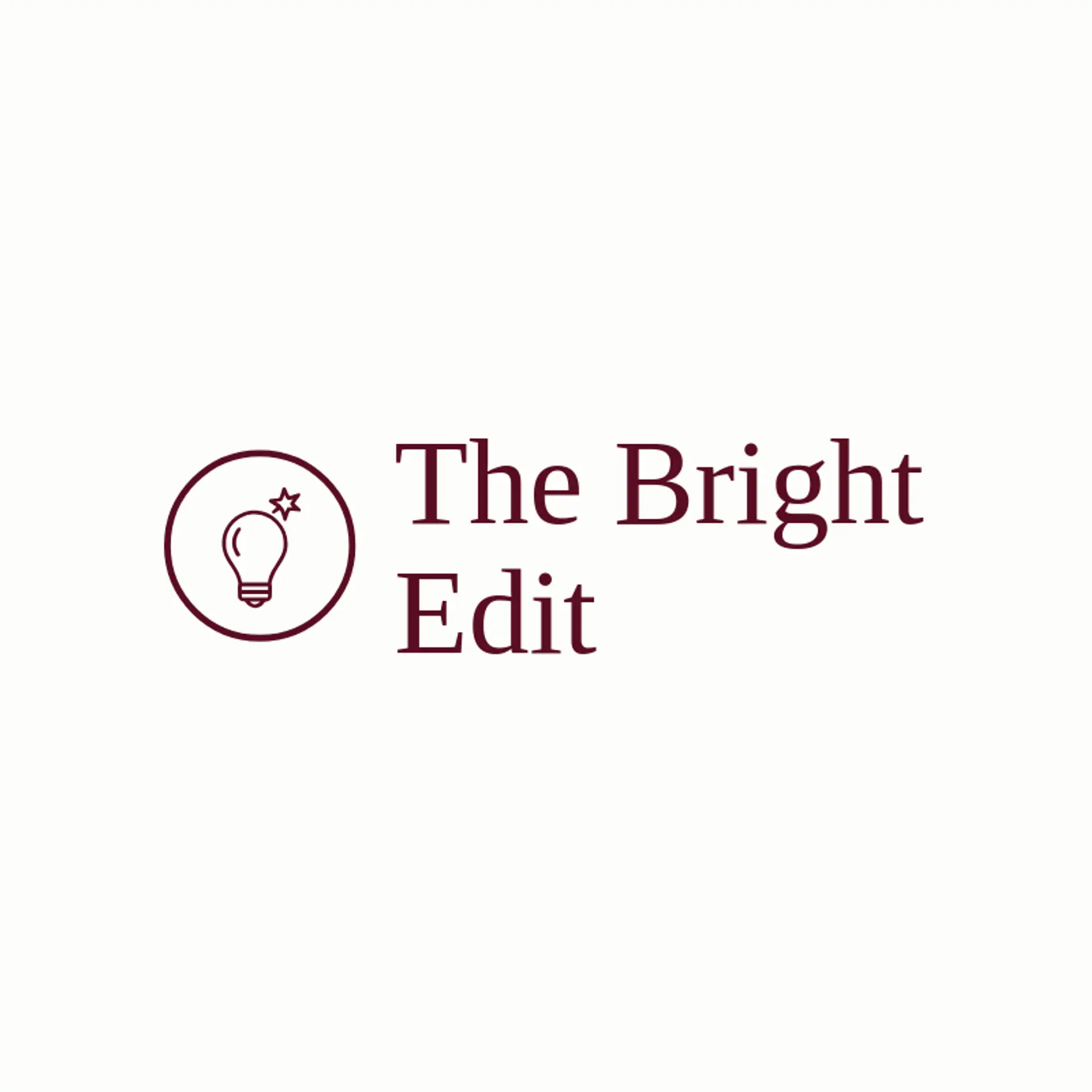 The Bright Edit logo for lightbulb