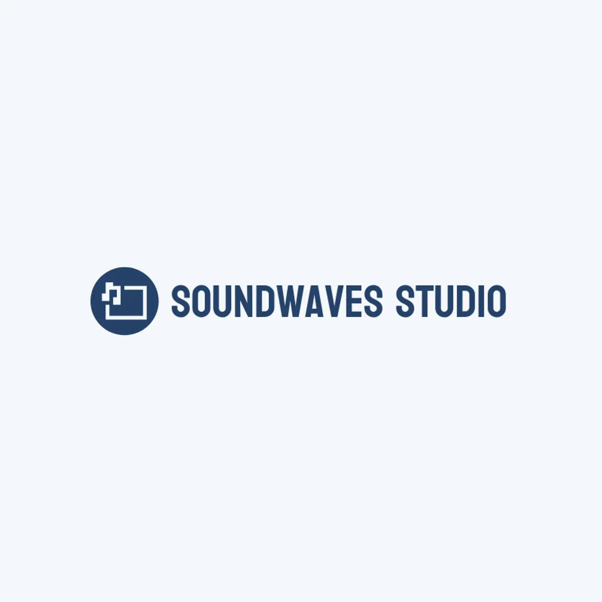 SoundWaves Studio logo for music studio