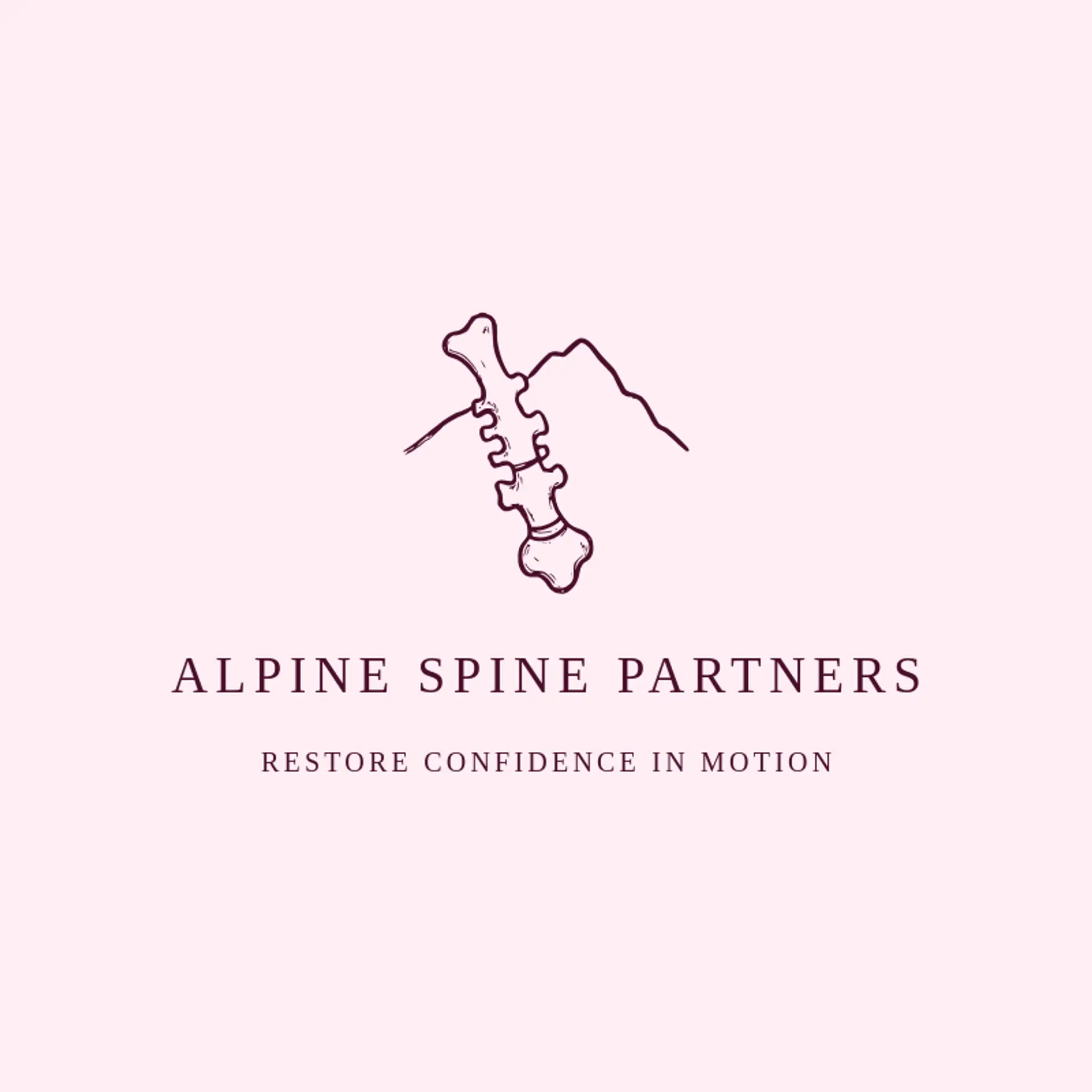 Alpine Spine Partners logo for spine