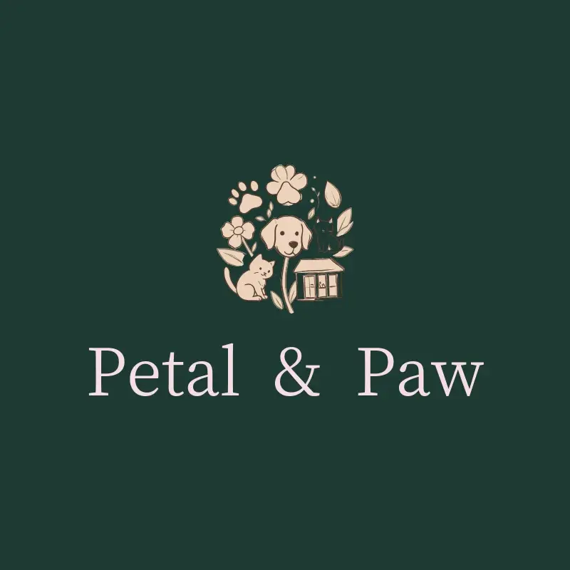 The Shopify store name Petal & Paw as a branded logo with a color icon