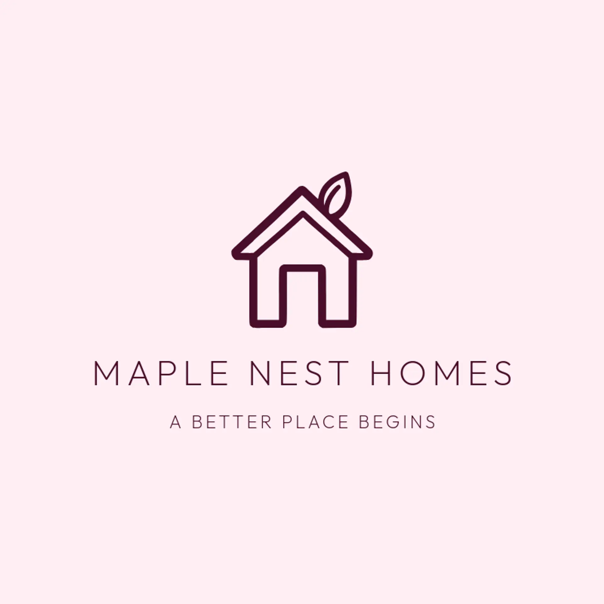 Maple Nest Homes logo for home