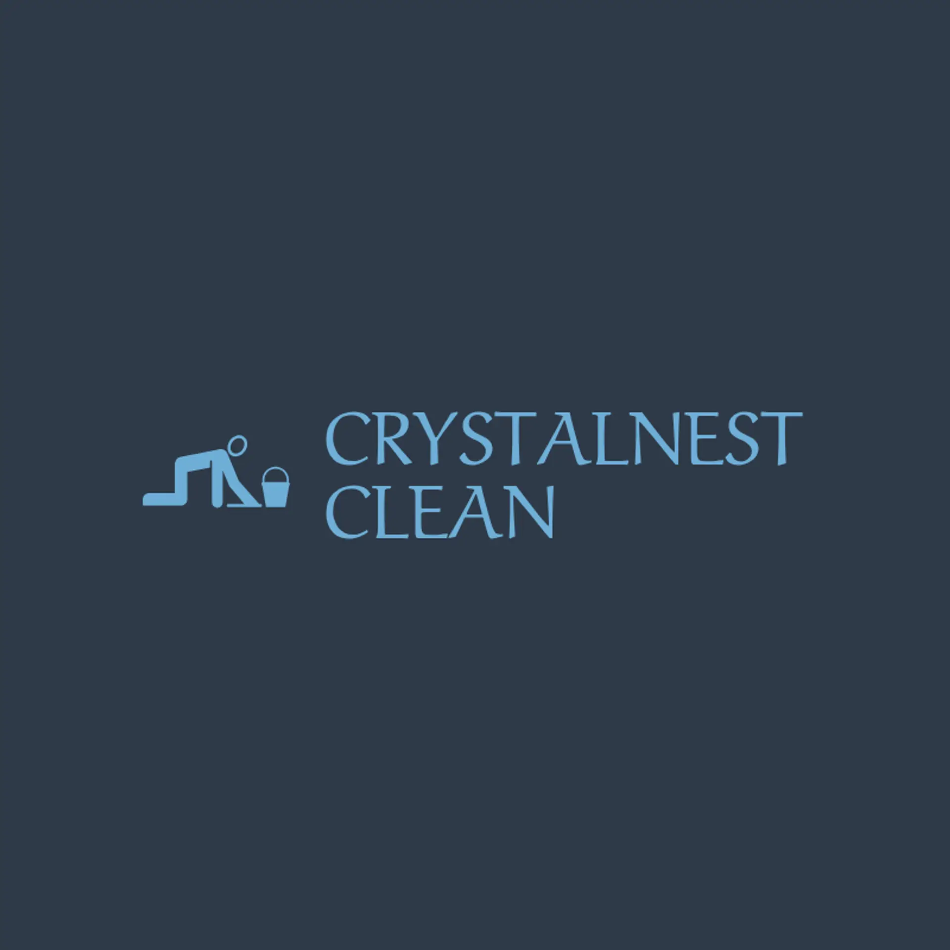 CrystalNest Clean logo for cleaning services