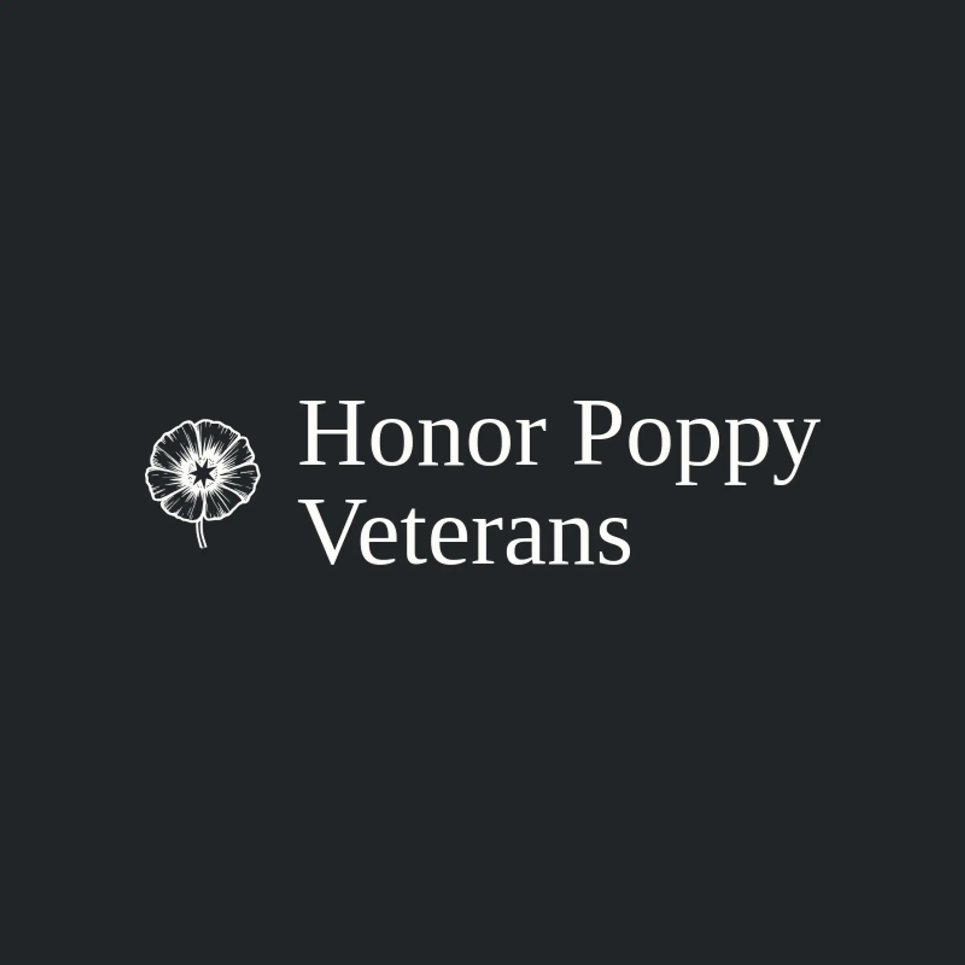 Honor Poppy Veterans logo for veteran