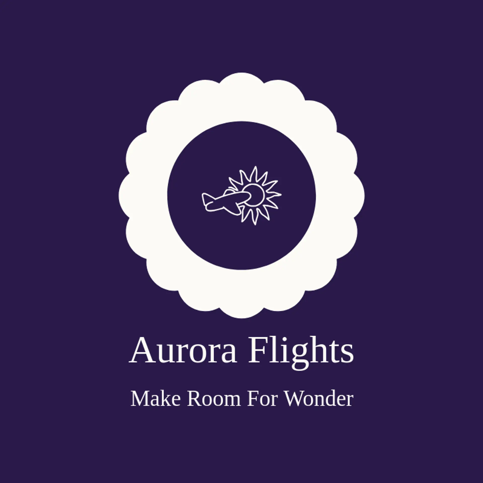 Aurora Flights logo for airport