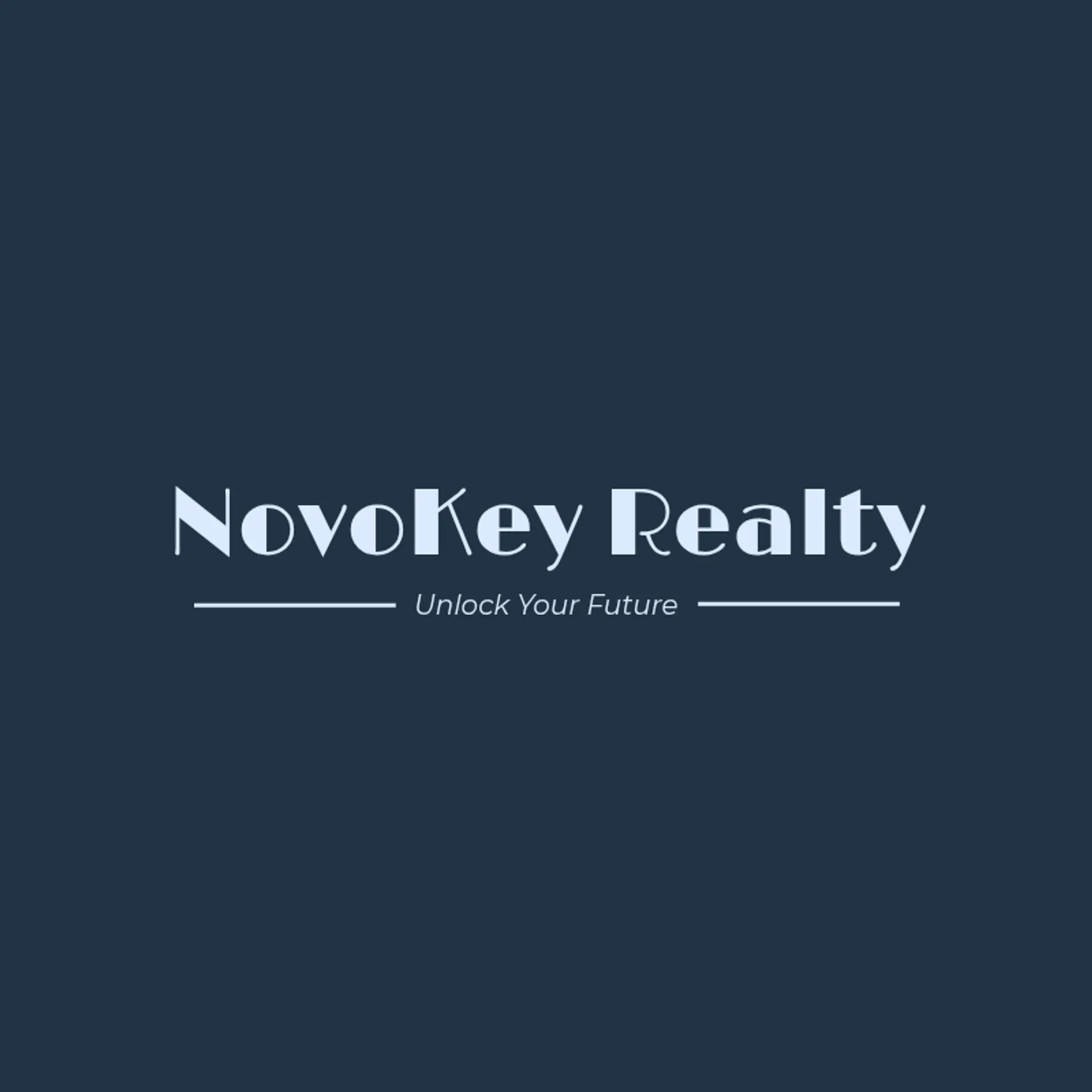 NovoKey Realty logo for modern real estate