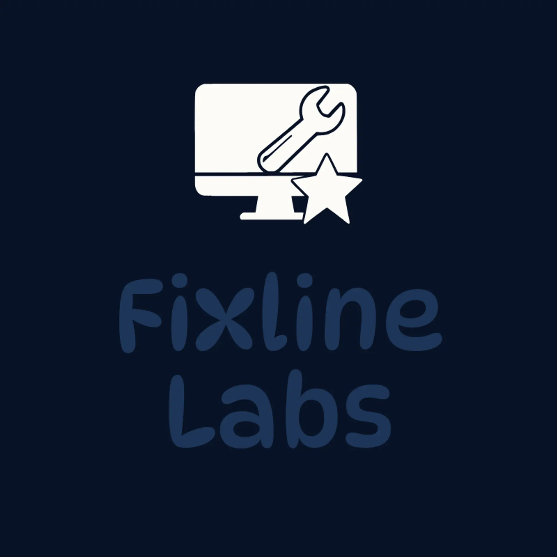 Fixline Labs logo for computer