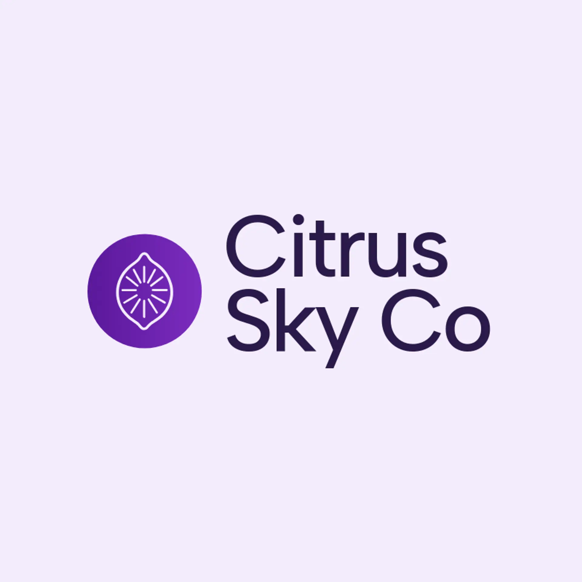 Citrus Sky Co logo for lemonade