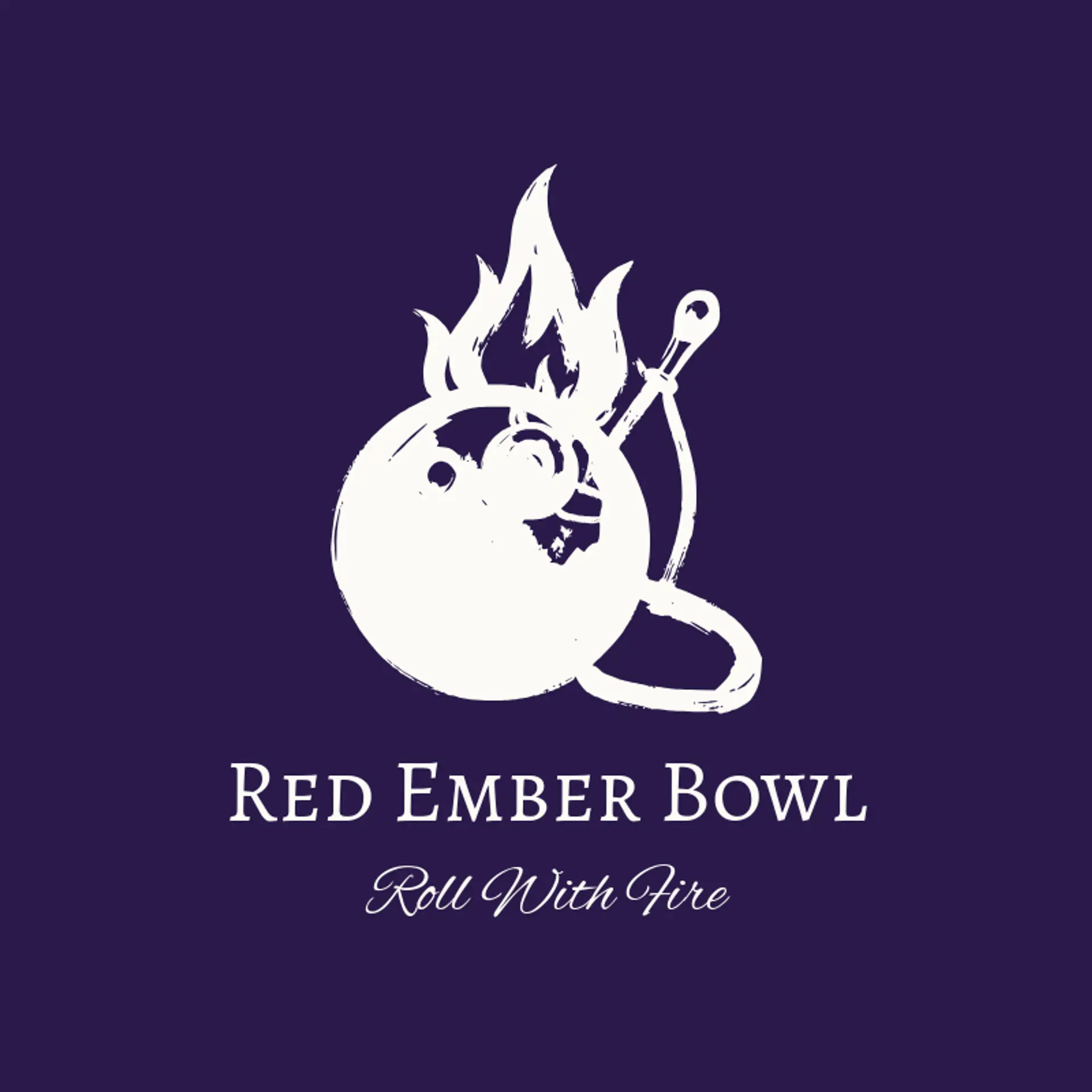 Red Ember Bowl logo for bowling
