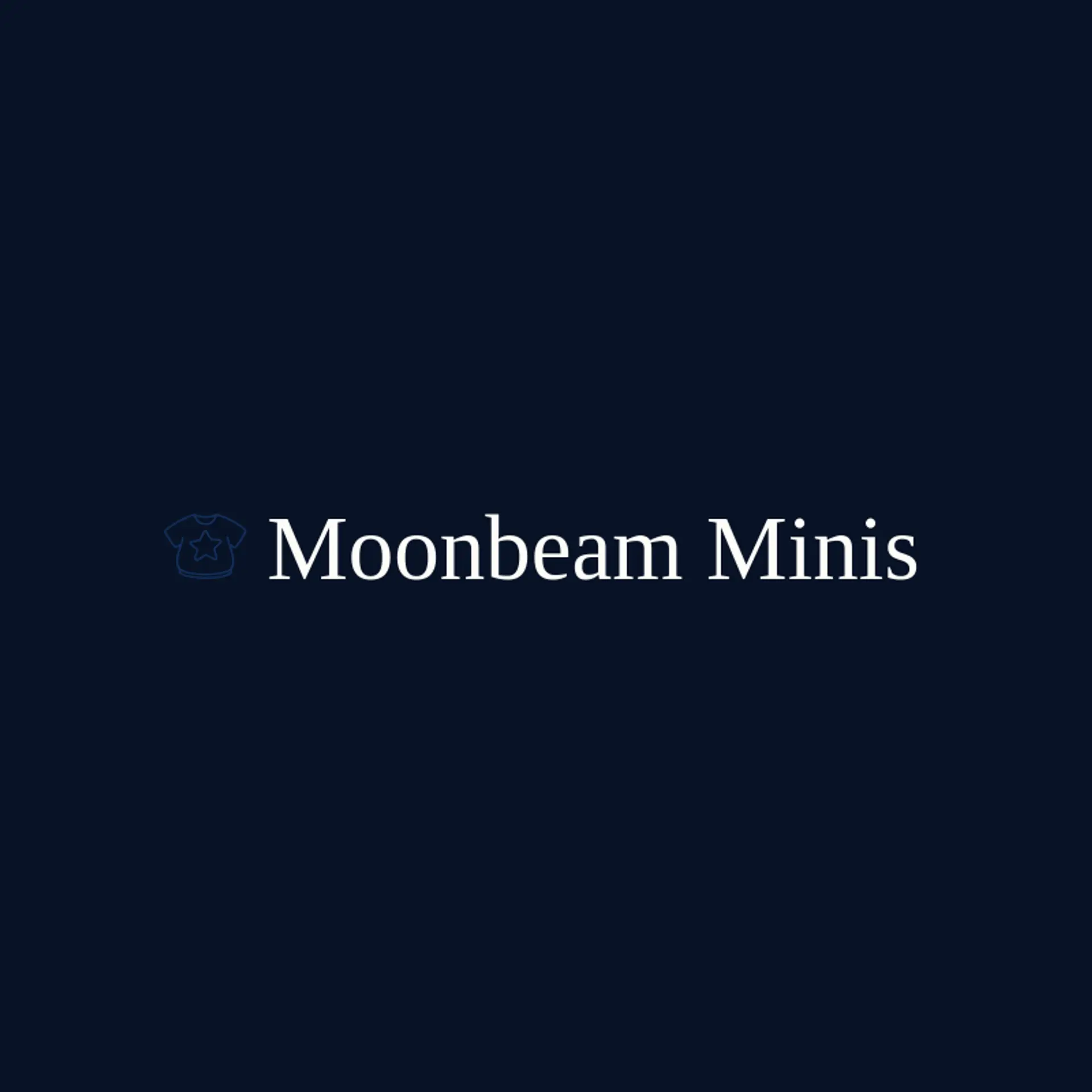 Moonbeam Minis logo for kids clothing