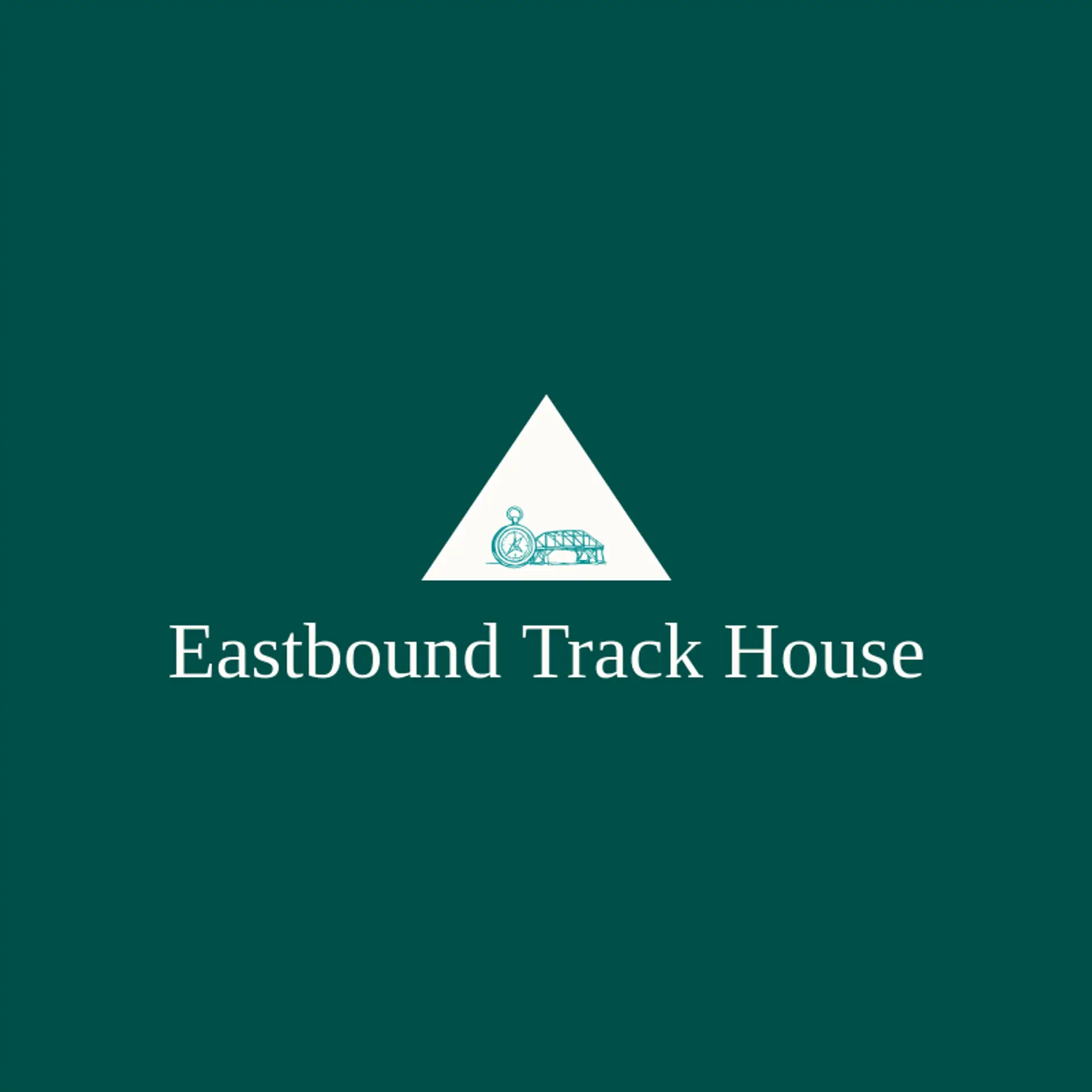 Eastbound Track House logo for railroad