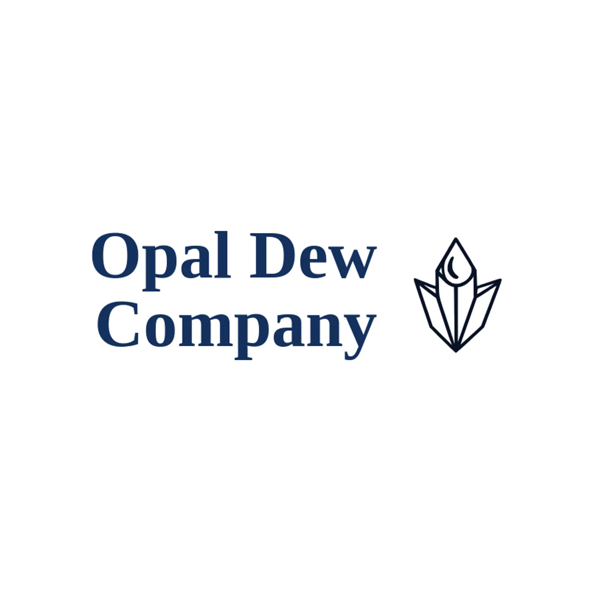 Opal Dew Company logo for skincare