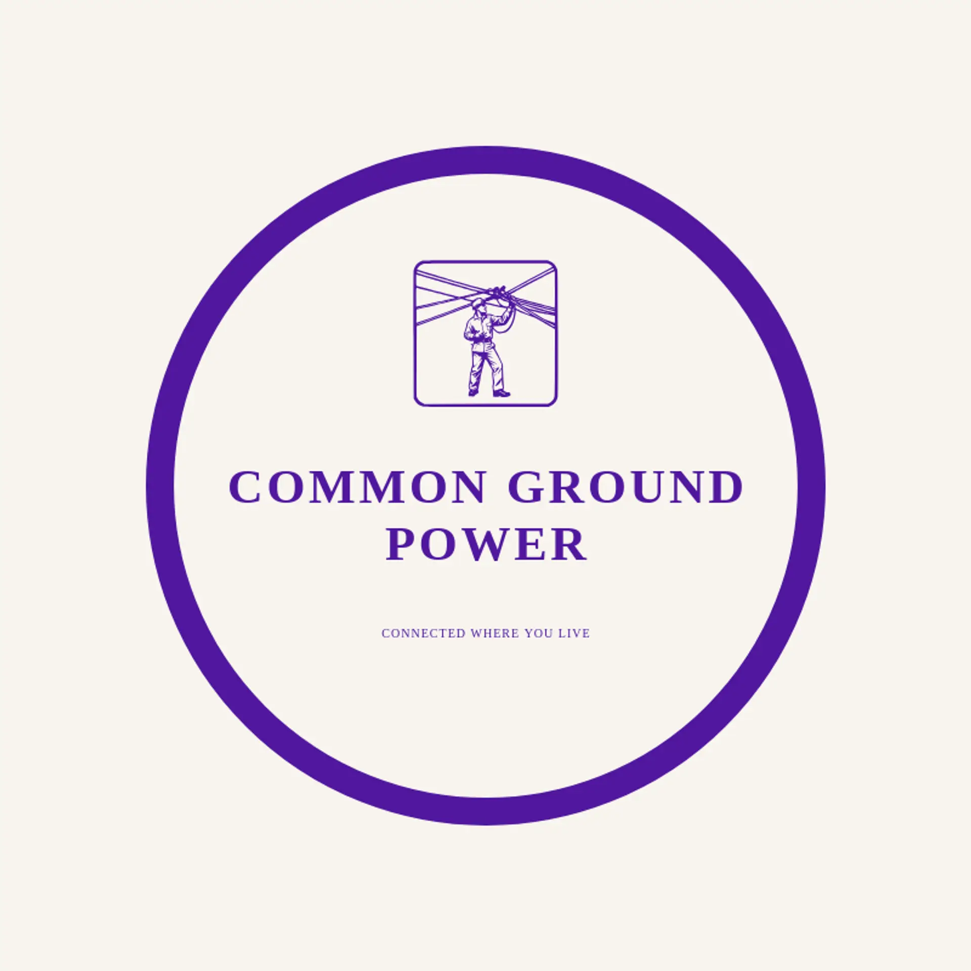 Common Ground Power logo for lineman